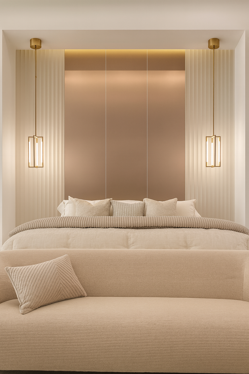 Champagne with Wave Panel