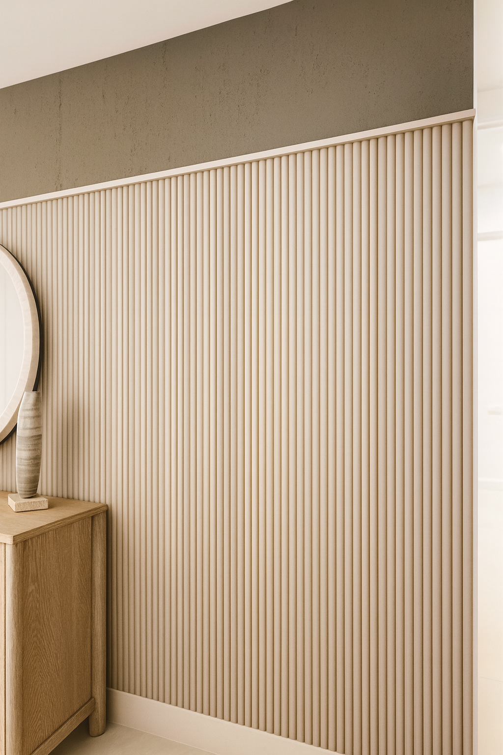 Flute Sand with Concrete Panel