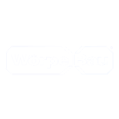 Logo von WürpelBau mit weißem Text auf schwarzem Hintergrund.