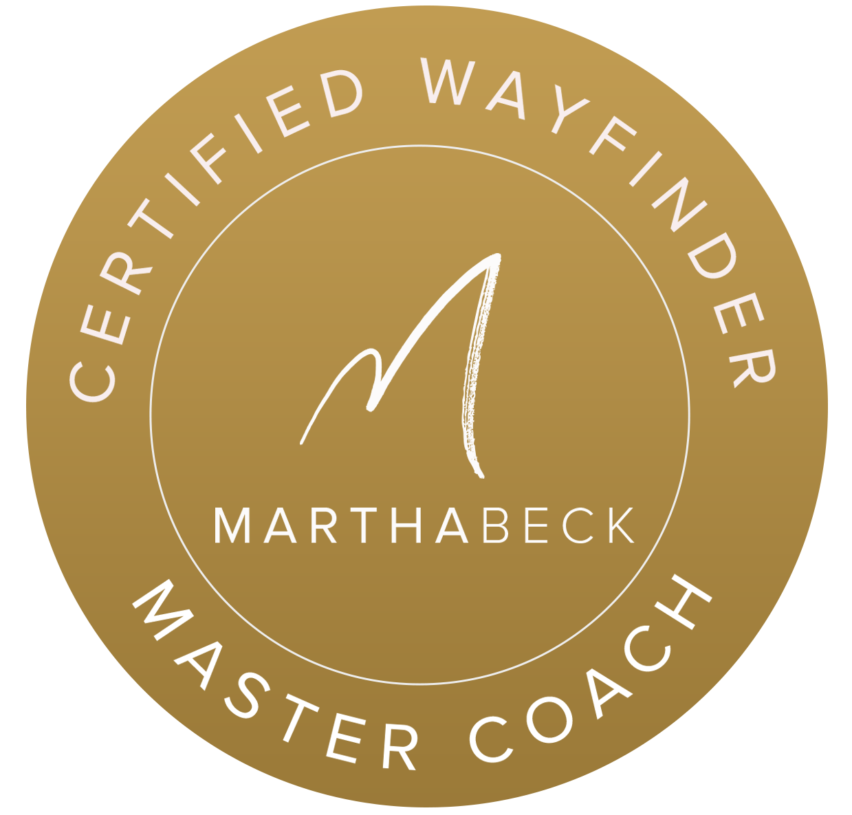 Martha Beck's certified master coach emblem