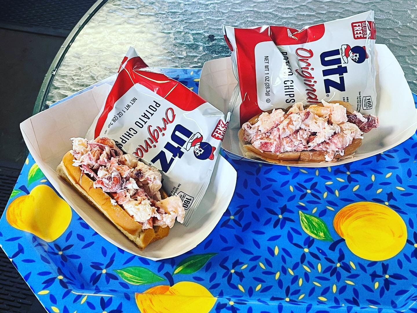 Yummy lobster rolls with fresh picked lobster meat served with Mayo or drawn butter.