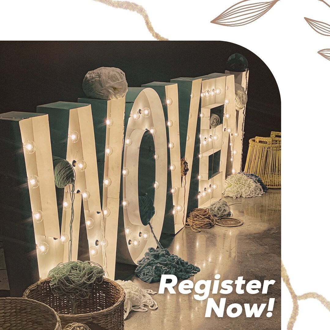 🌾𝓡𝓮𝓰𝓲𝓼𝓽𝓮𝓻 𝓝𝓸𝔀!🌾
.
We can&rsquo;t wait for our favorite weekend of the year!  WOVEN WOMENS CONFERENCE- Friday and Saturday, September 8 &amp; 9 at the Rock Church in Conway as we dive into the word, into conversation and into community.  