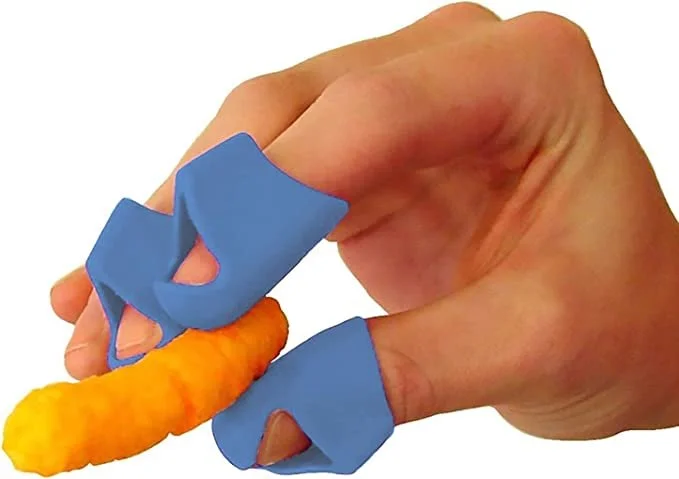Finger covers for cheesy fingers