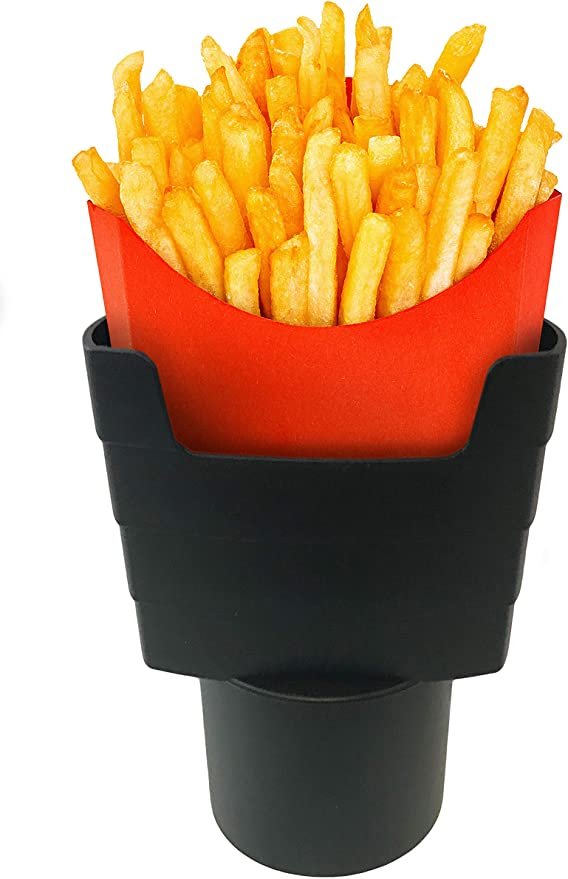 French fry car cup holder