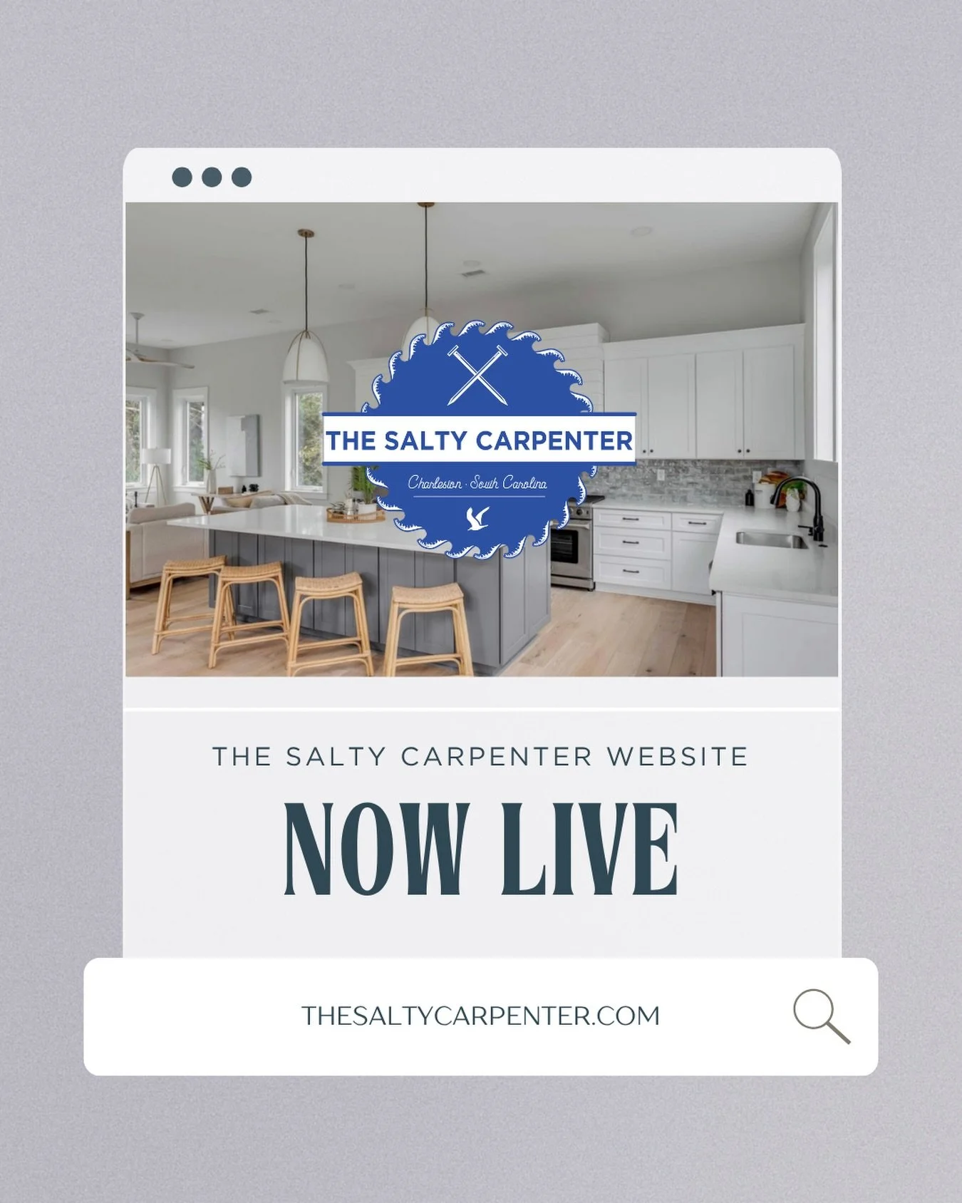 Good work deserves a good website! I loved working with @_thesaltycarpenter_ &mdash; Dalton and his crew are the real deal in the Lowcountry, and it was an honor to help showcase their talents. If you&rsquo;re in Charleston and need a carpenter who a
