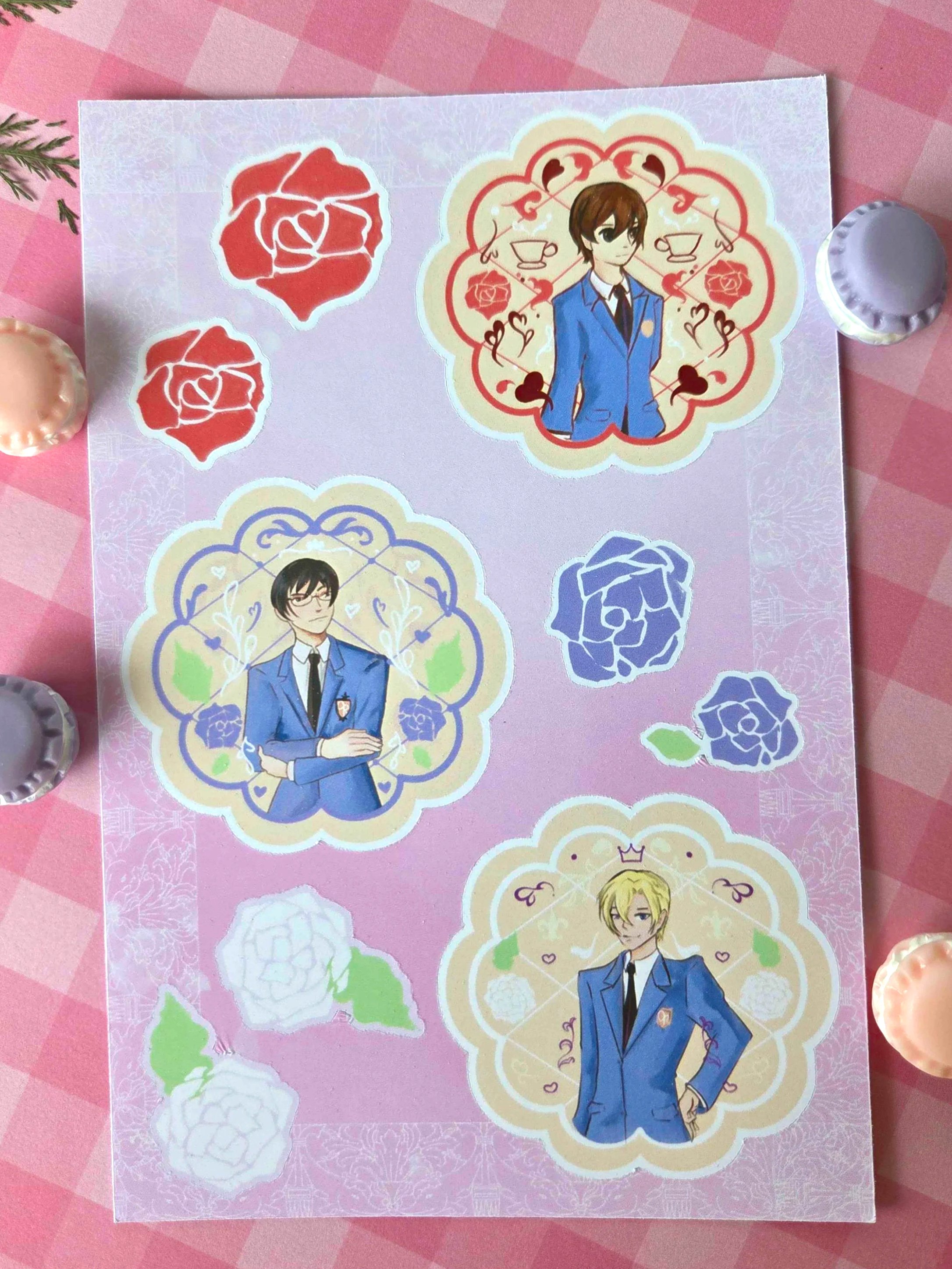 tamaki+haruhi+kyoya+cookies+sticker+sheet+2.jpg