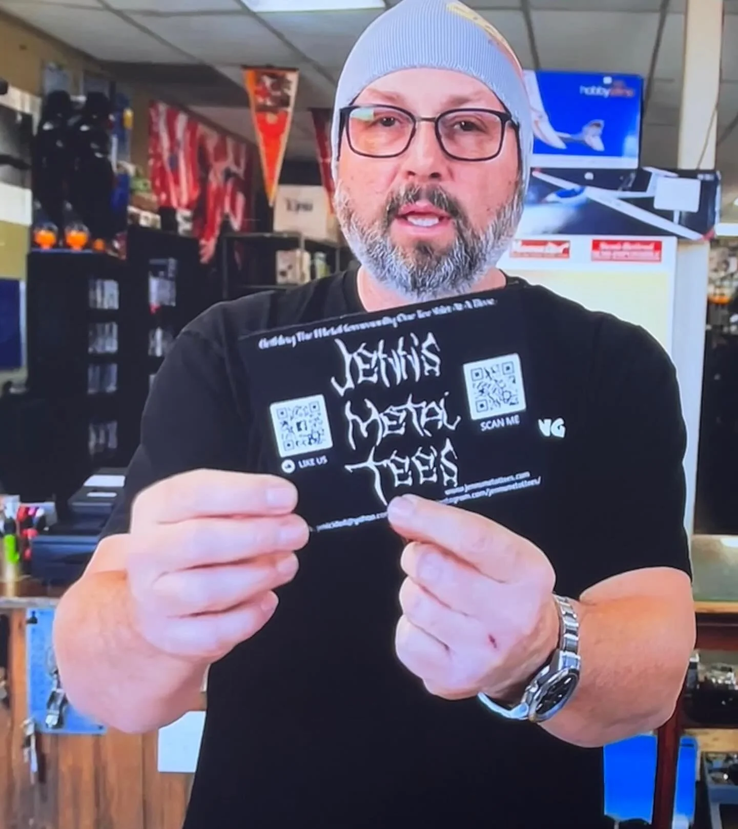 We got an awesome shoutout from @craigslist_hunter on his YouTube channel! Thanks Peter! 🤘🏻 #jennsmetaltees