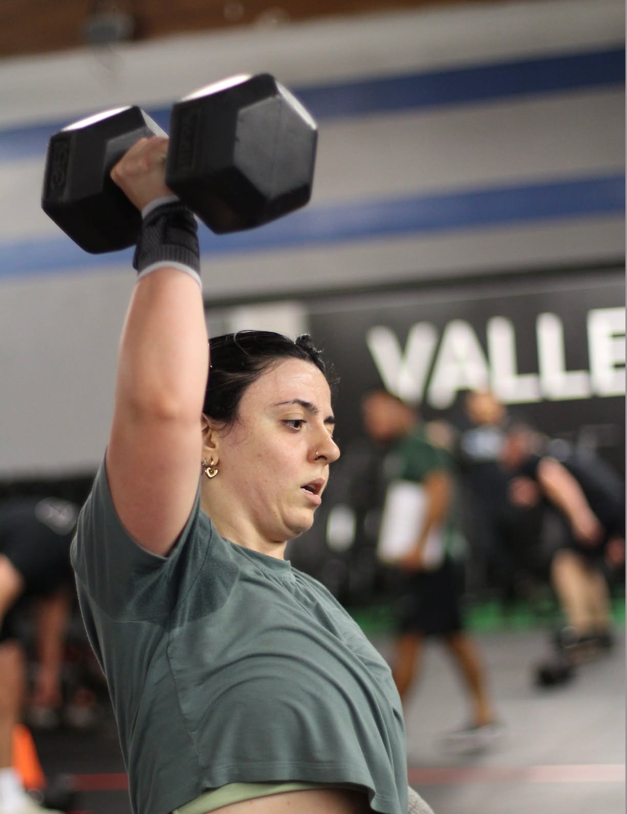 3 SETS 
AMRAP x 3 MINUTES*
4 Alt. DB Hang Power Snatch + Push Press (50/35)**
5 Pull-Ups 
6 Burpee Over DB

-Rest 1:00 b/t Sets- 

*Pick up where you left off.
**1 Rep= 1 Hang Power Snatch + 1 Push Press.

GOAL:  BE UNBROKEN ON ALL MOVEMENTS!

photo 