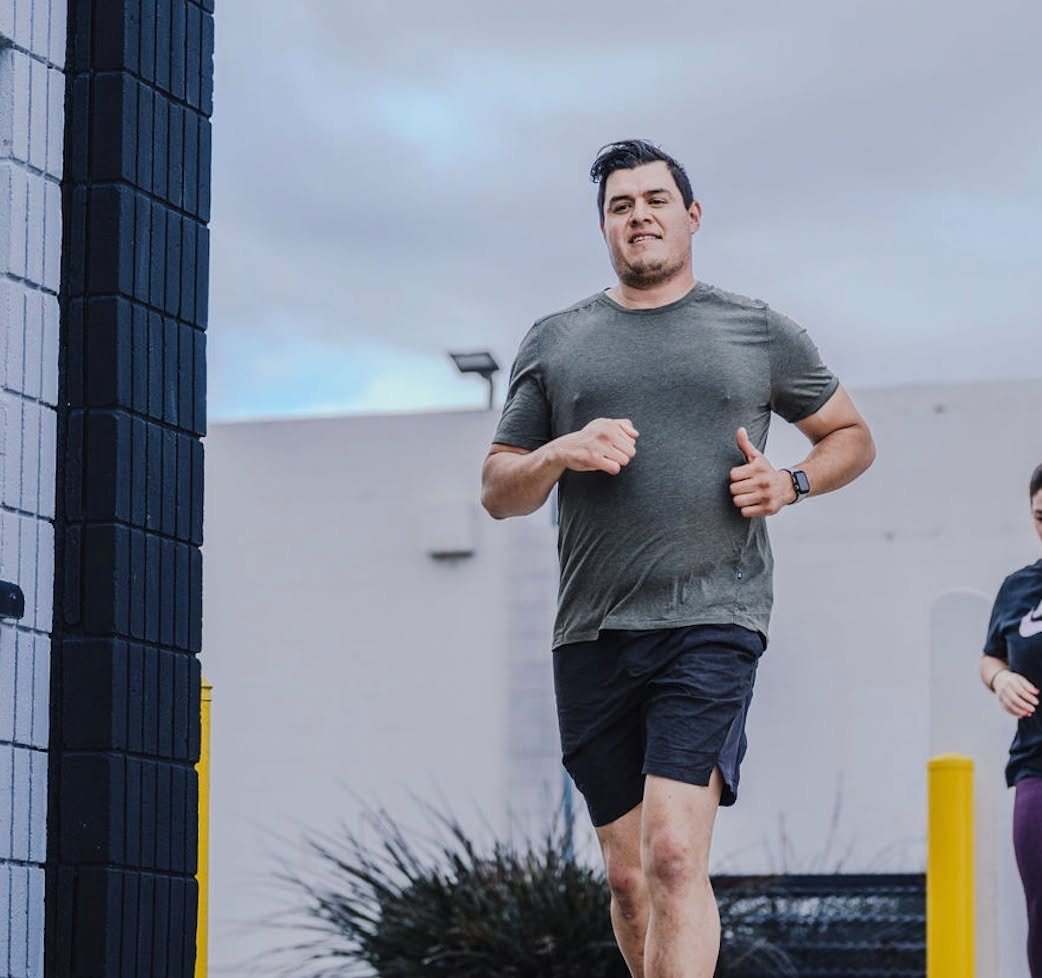 EVERY 5:00 x 5 SETS 
400m Run 
20 DB Floor Press (Athlete Choice)
10 Chin-Ups or Supinated Ring Rows 

This might seem easy on the surface but you are going to have to push the pace a bit to get some rest before the next interval. Run ~2:00, Floor Pr