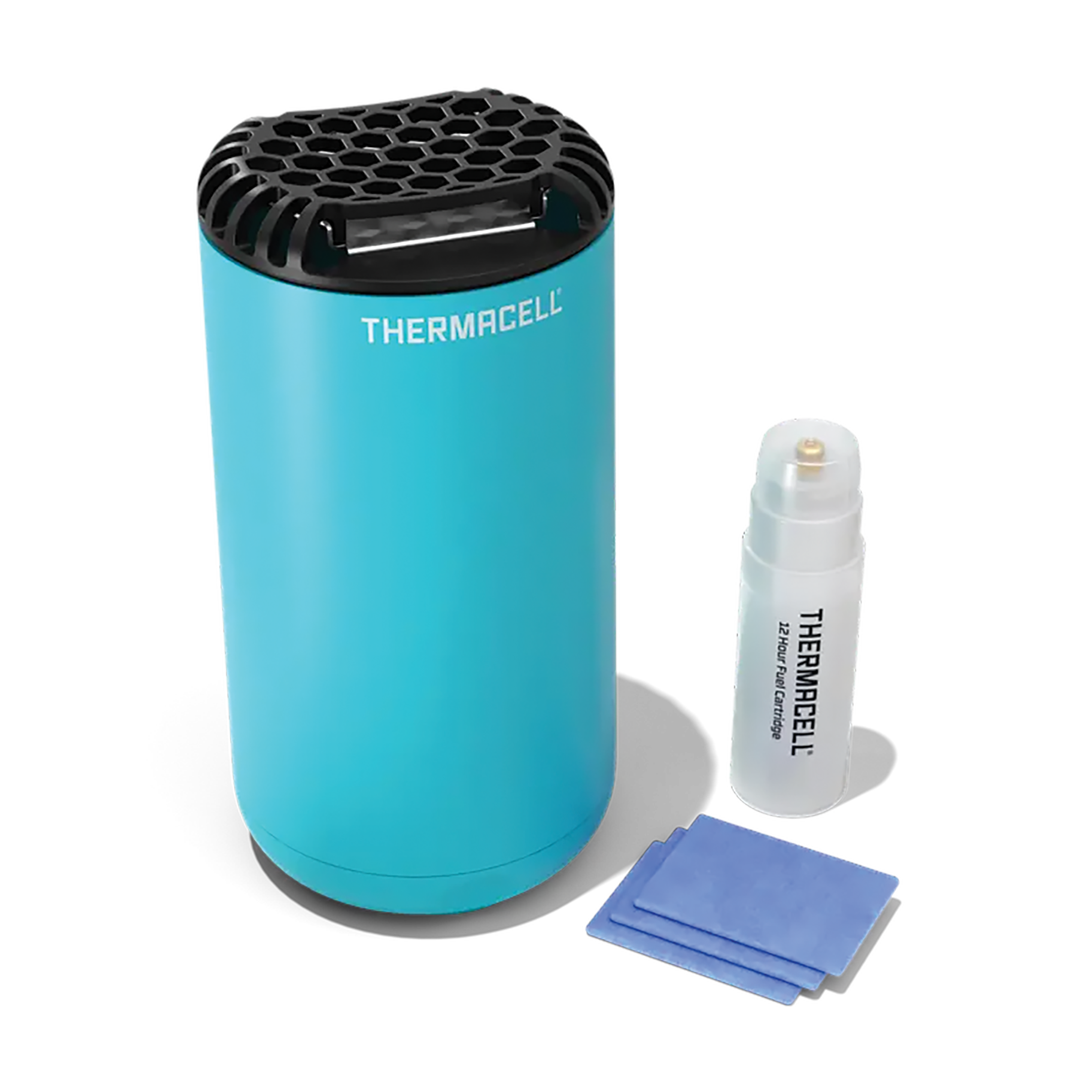  Create an invisible 20ft mosquito-free dome with the  Thermacel,  which effectively repels without any nasties on your skin.   www.althompson.com   