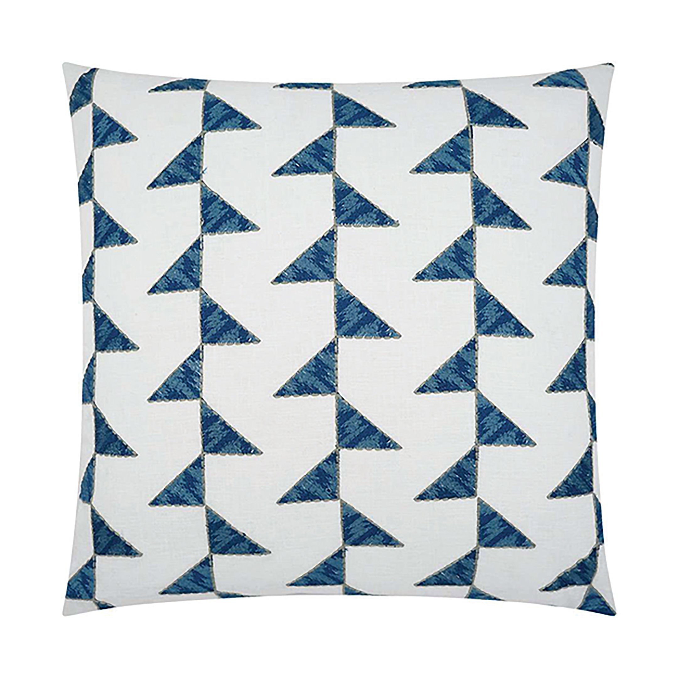  The  Alignment Lapis Pillow  brings bold, coastal charm with its striking lapis blue hue and intricate hand-embroidered design. A perfect blend of texture and colour that transforms your bedroom into a serene sanctuary.  www.designstudio.ky  