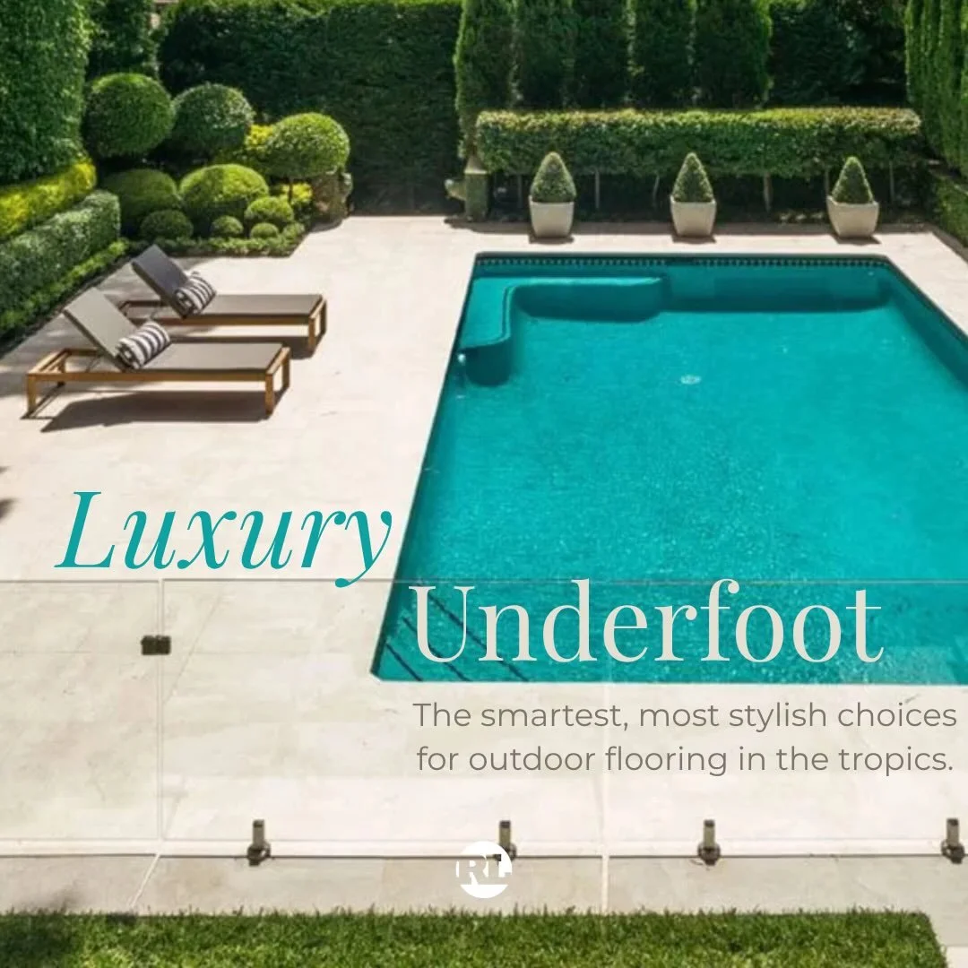 👣 DESIGN GUIDE: CHOOSE THE PERFECT OUTDOOR FLOORING

In the Cayman Islands, life unfolds on pool decks, patios and terraces, but constant sun, salt and moisture mean materials matter. The right choice must balance beauty, durability and sustainabili