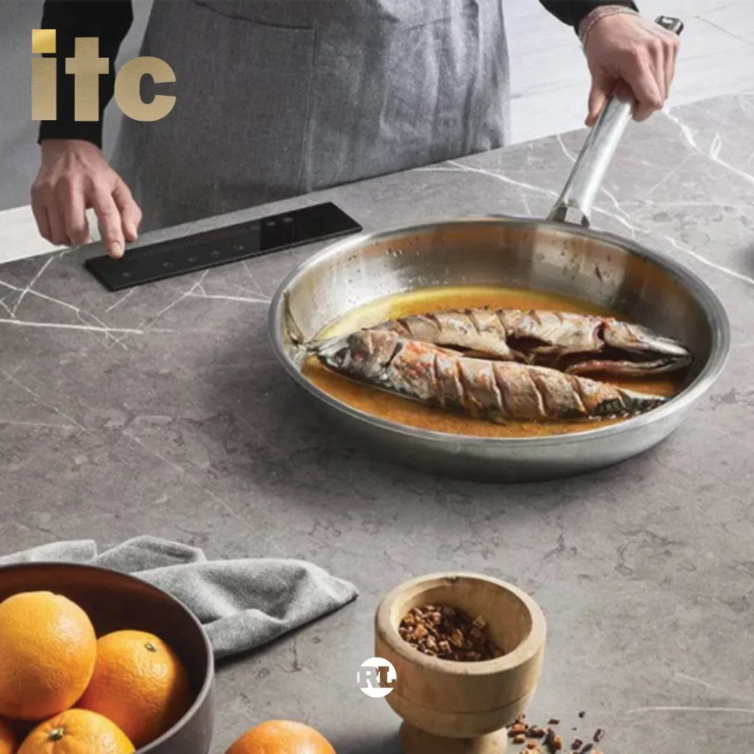📣 ITC&rsquo;S INVISIBLE COOKTOP | The kitchen surface just became something more.

@itctiles introduces a high-tech induction cooktop seamlessly integrated beneath a porcelain countertop, complete with wireless charging. No visible appliance, no clu