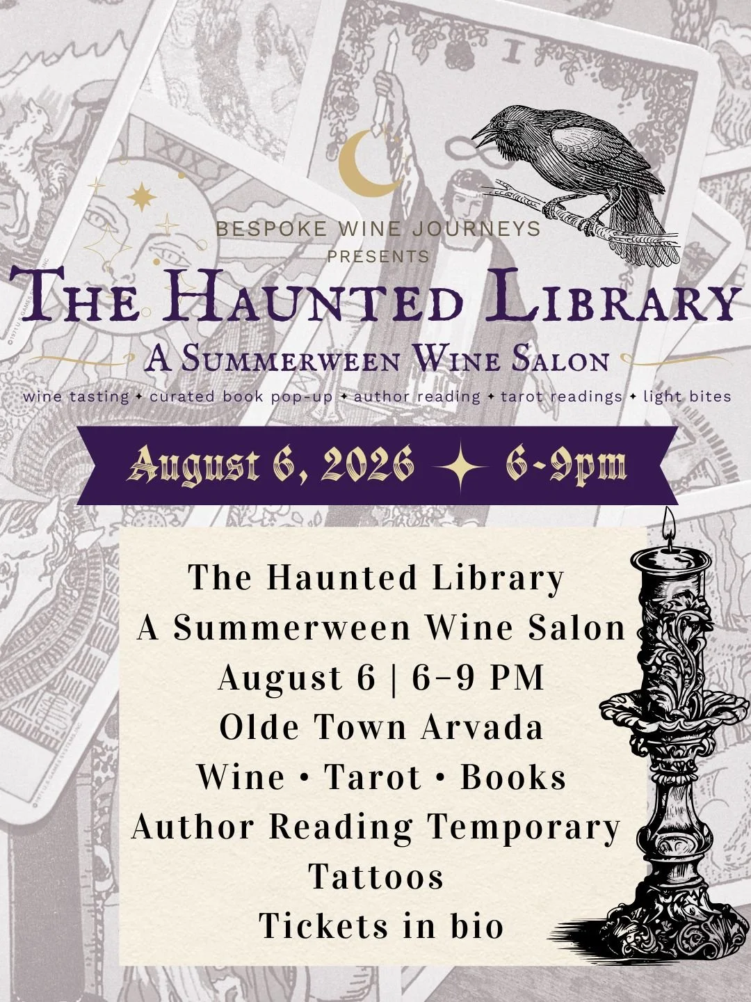 The Haunted Library- A Summerween Wine Salon 