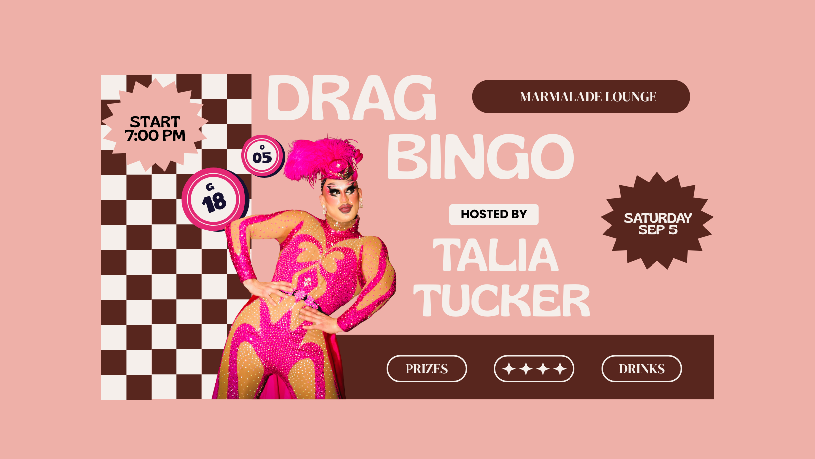 Drag Bingo with Talia Tucker
