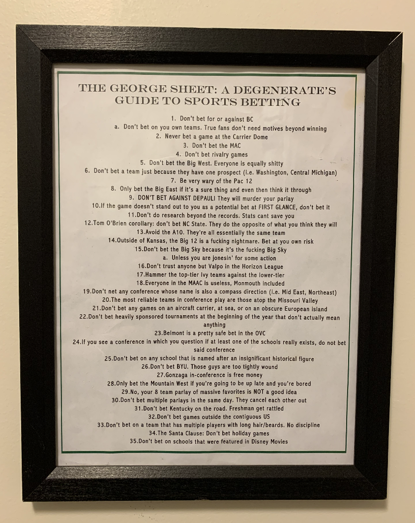 One thing I love this week: The George Sheet