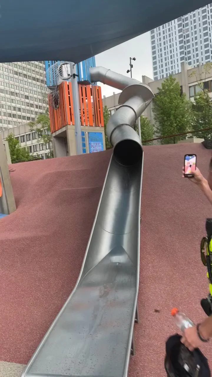 [Video] The Fatty Liver goes down the viral Cop Slide