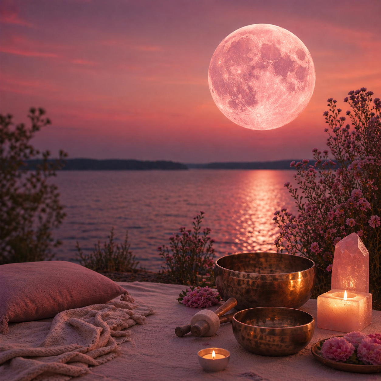 Welcoming the Strawberry Full Moon: Yoga Nidra and Sound Journey