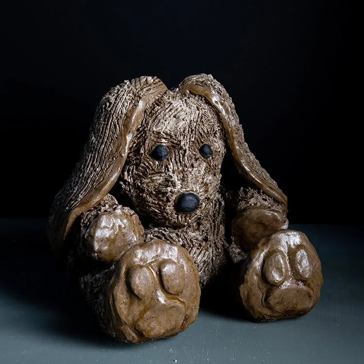 Bunny, 12&rdquo;H X 12&rdquo;W X 12&rdquo;D, ceramic