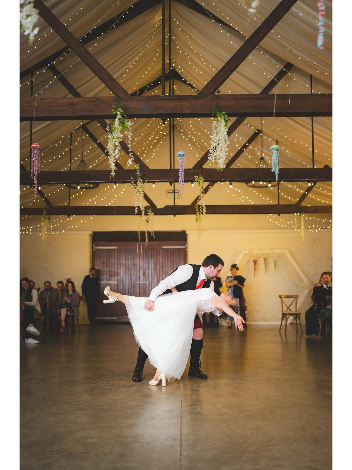 Emma &amp; Grant&rsquo;s Scottish Wedding! ❤️
Storm Dave couldn&rsquo;t stop the party, we got beautiful blue skies, with the first drops of rain only coming in as we wrapped up family photos (the megaphone helped!)
E&amp;G put an incredible day toge