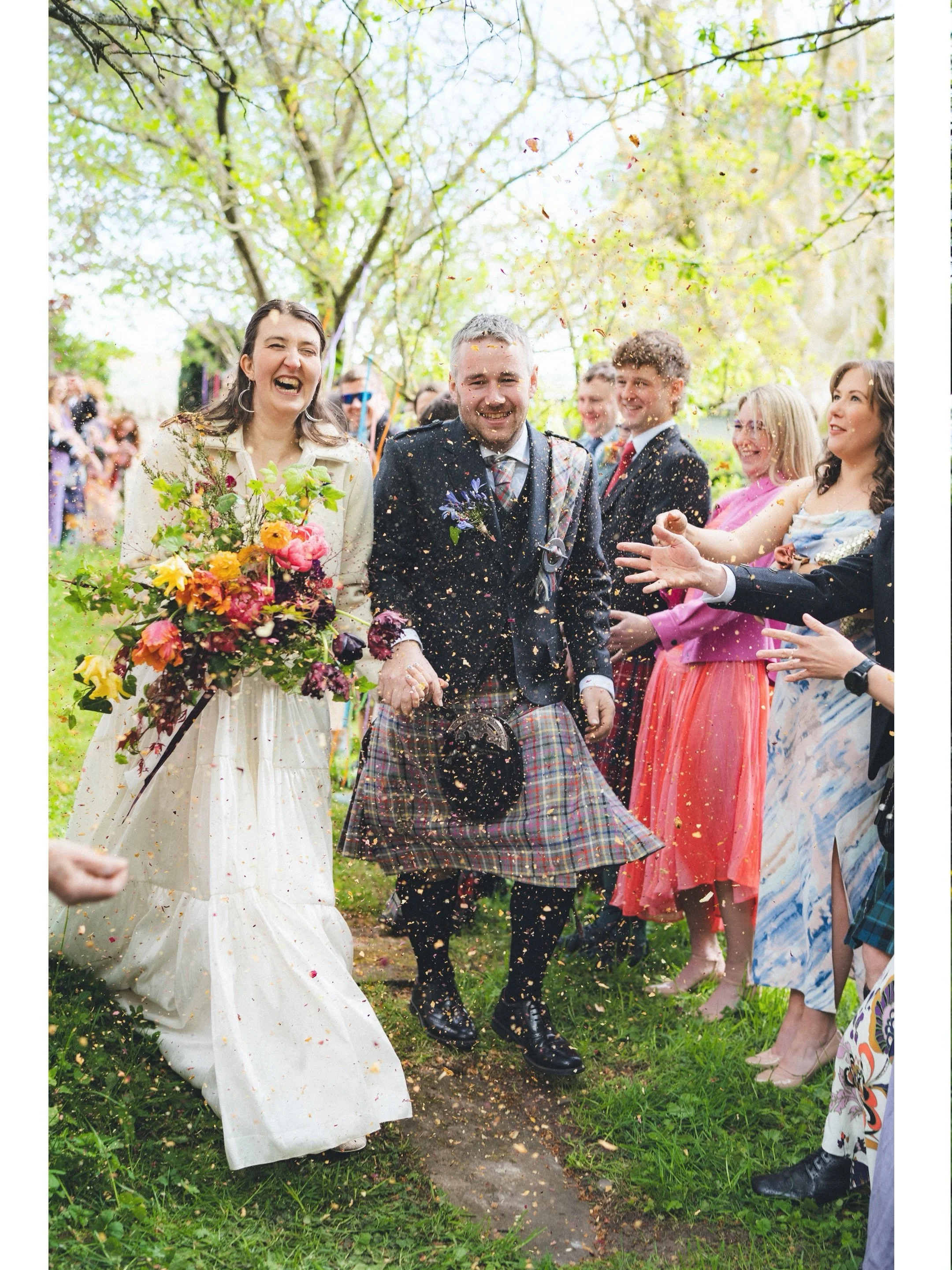 Maximum effort from Louise &amp; Matt, a garden wedding with every detail considered and lovingly put together with help from friends &amp; family ❤️
And of course, a massive shoutout to the suppliers:

Makeup Artist: @bonnyswonderland 
Florist: @tup