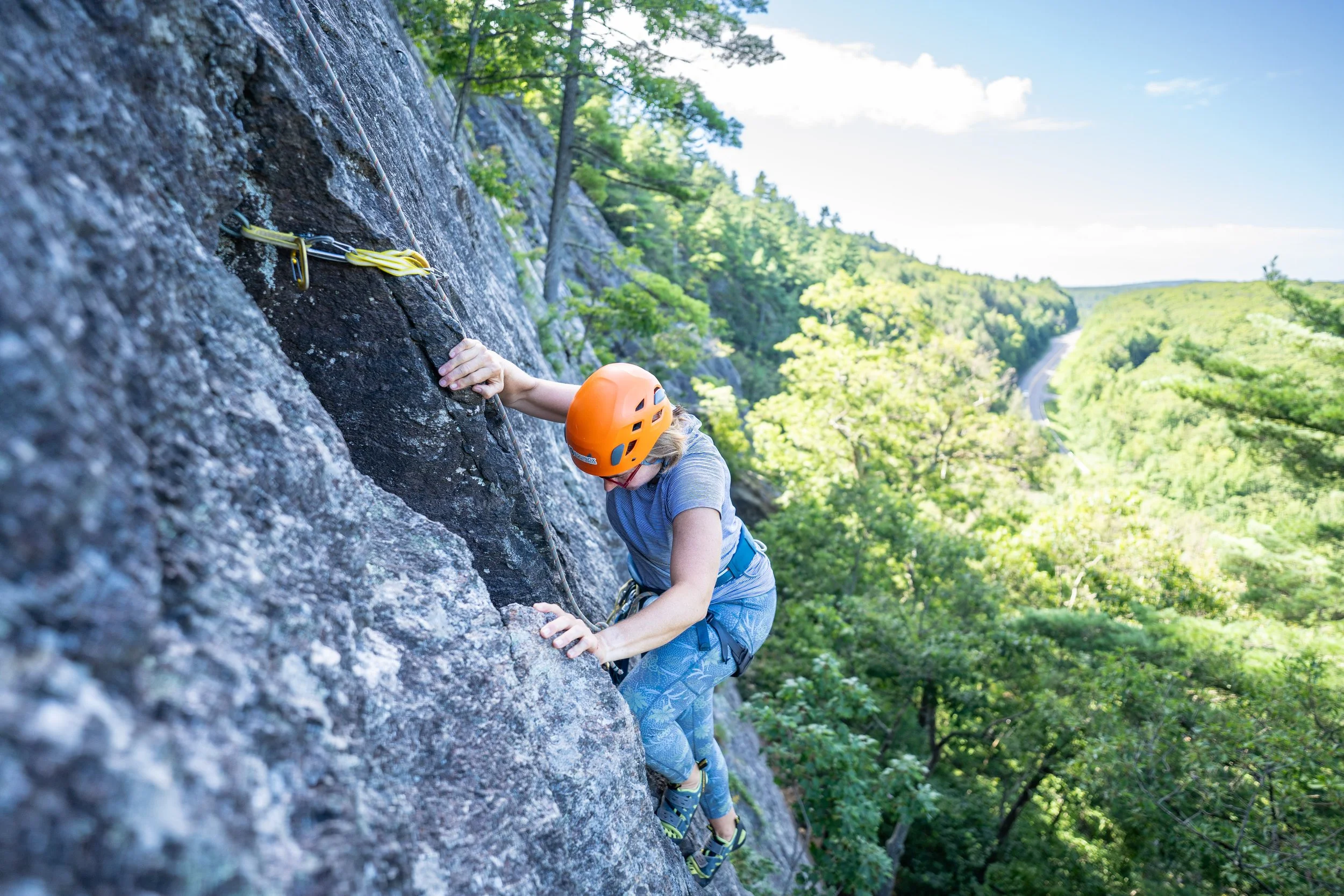 Climbing in the Camden Hills