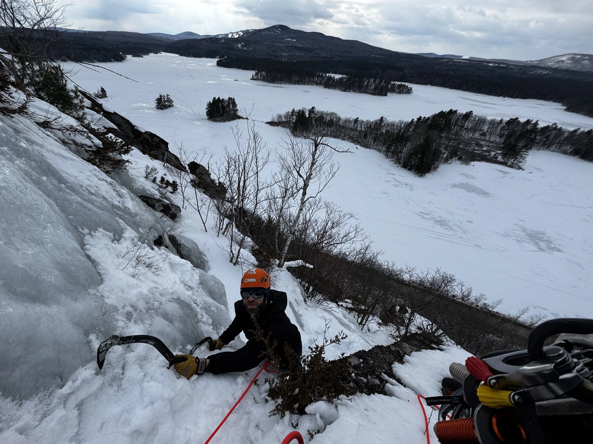 Camden ice climbing