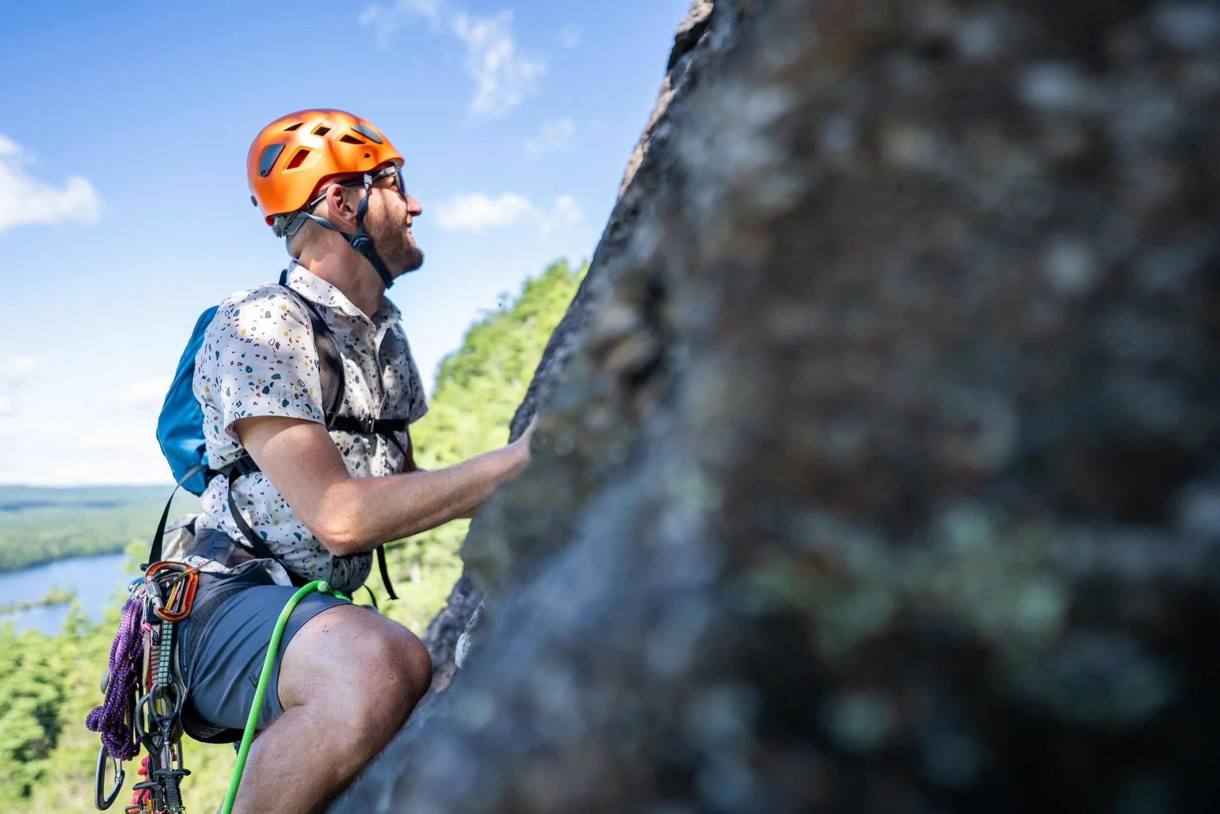Lead Climbing Class in Maine