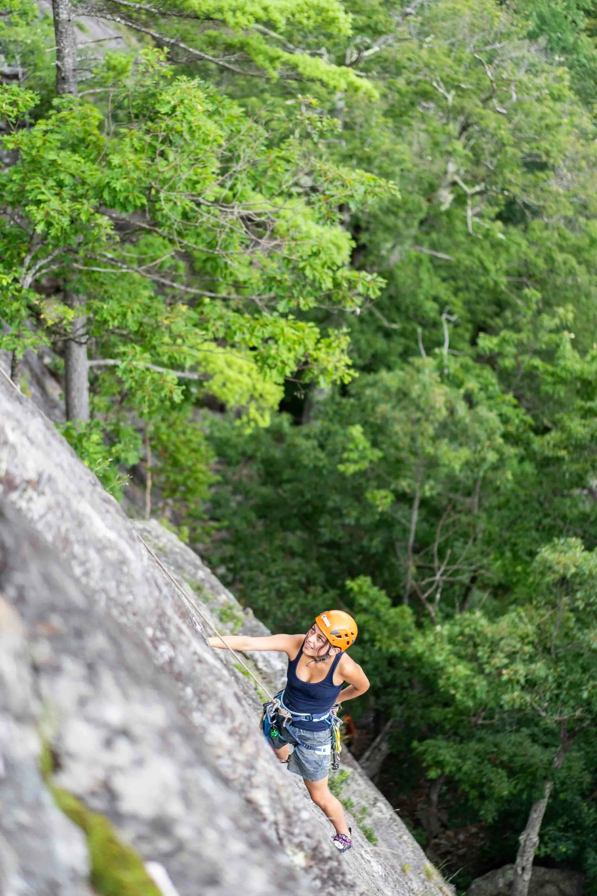 Top rope climbing in camden maine