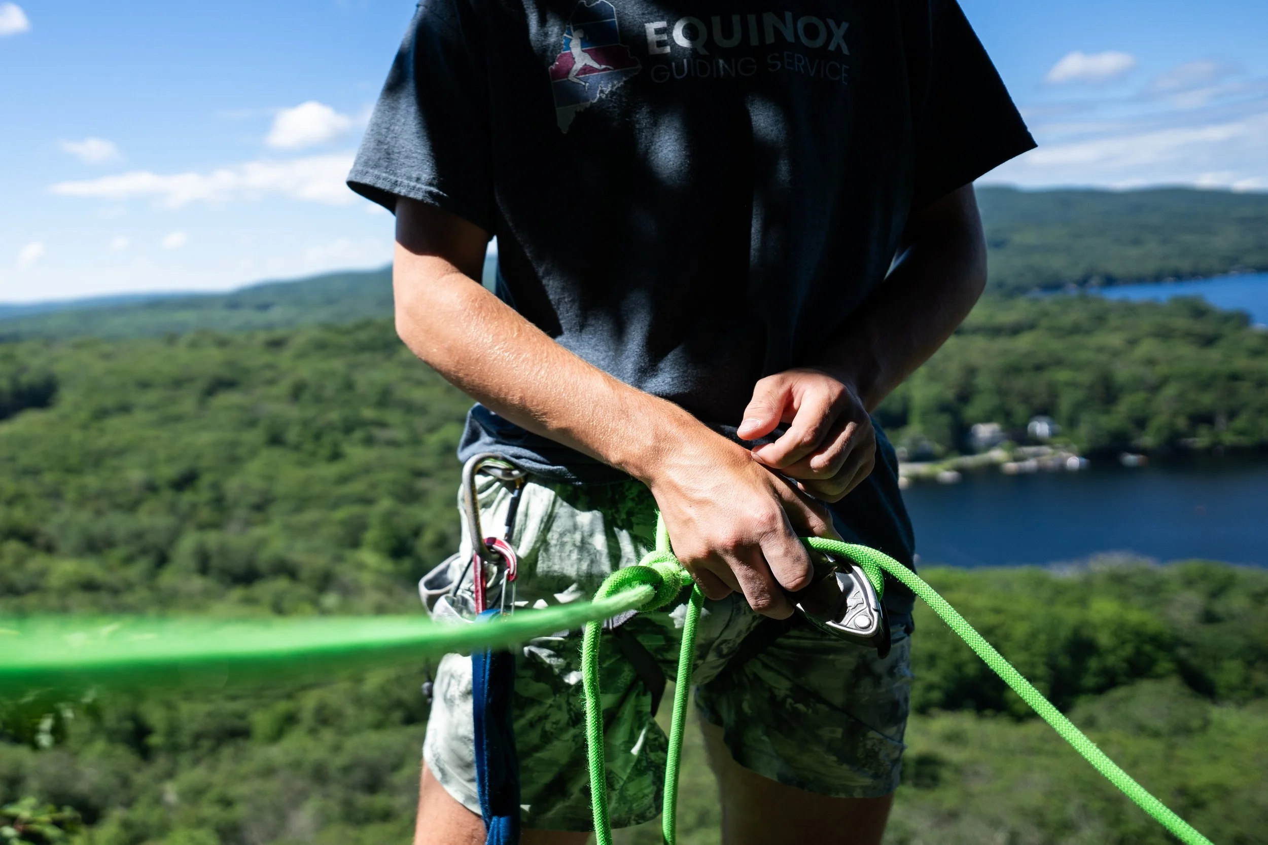Camden Hills lead belaying