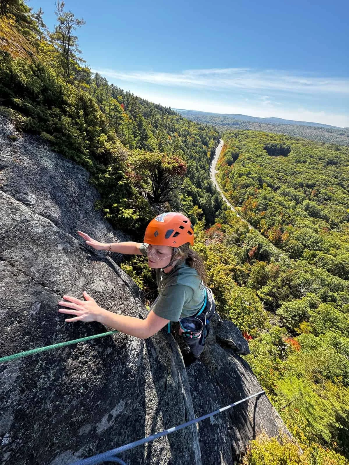 Rock climb in maine