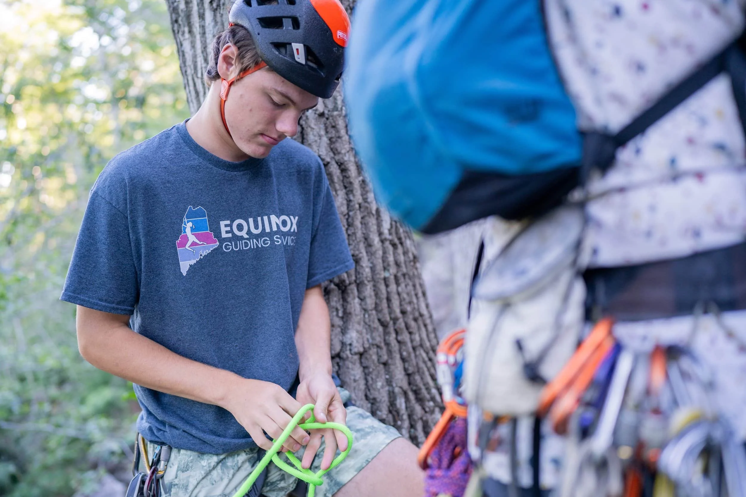 Rock climbing camp for teens