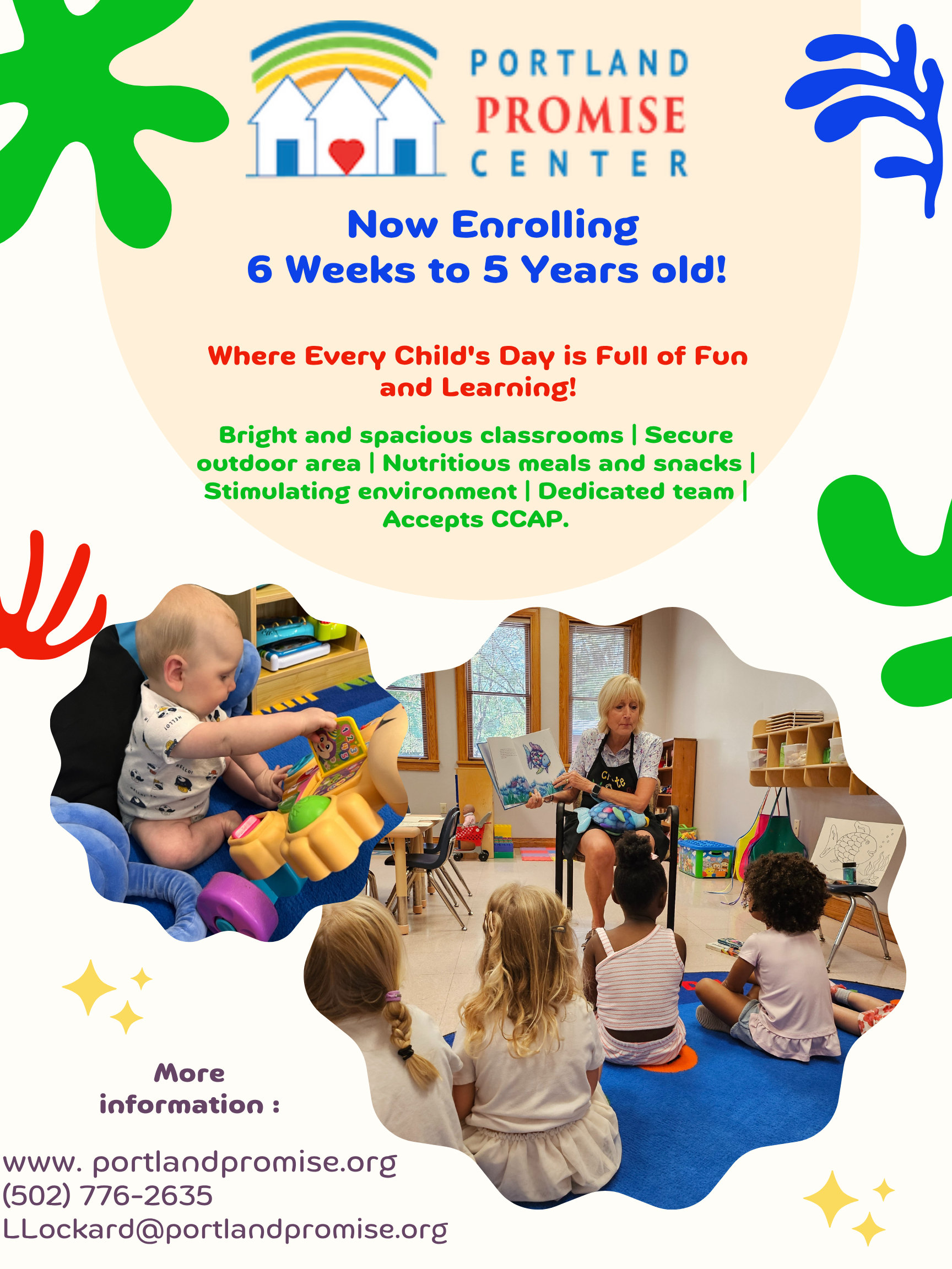 Yellow Cute Handdrawn Daycare Poster.png