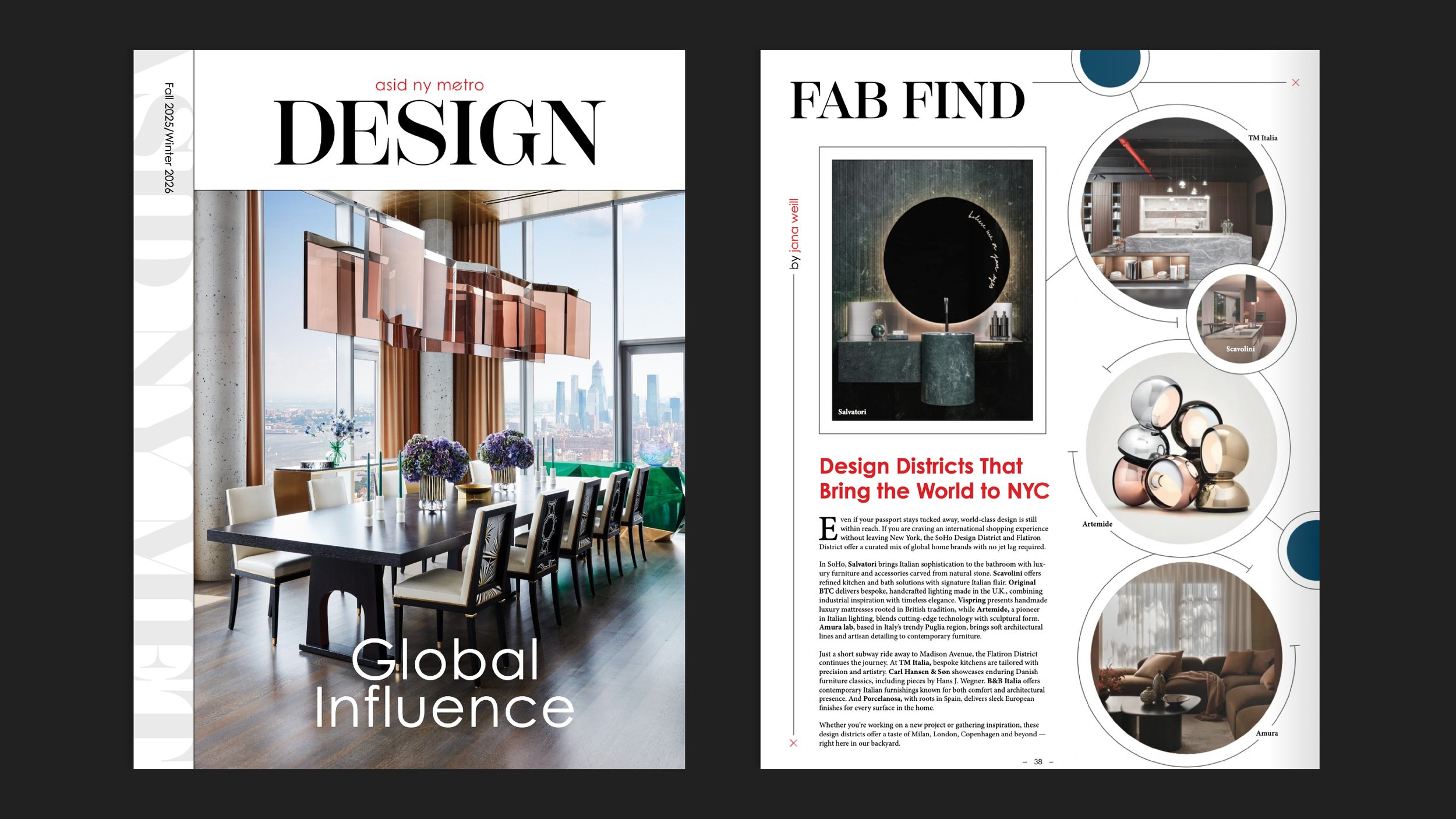 SDD featured in the ASID NY Metro DESIGN magazine