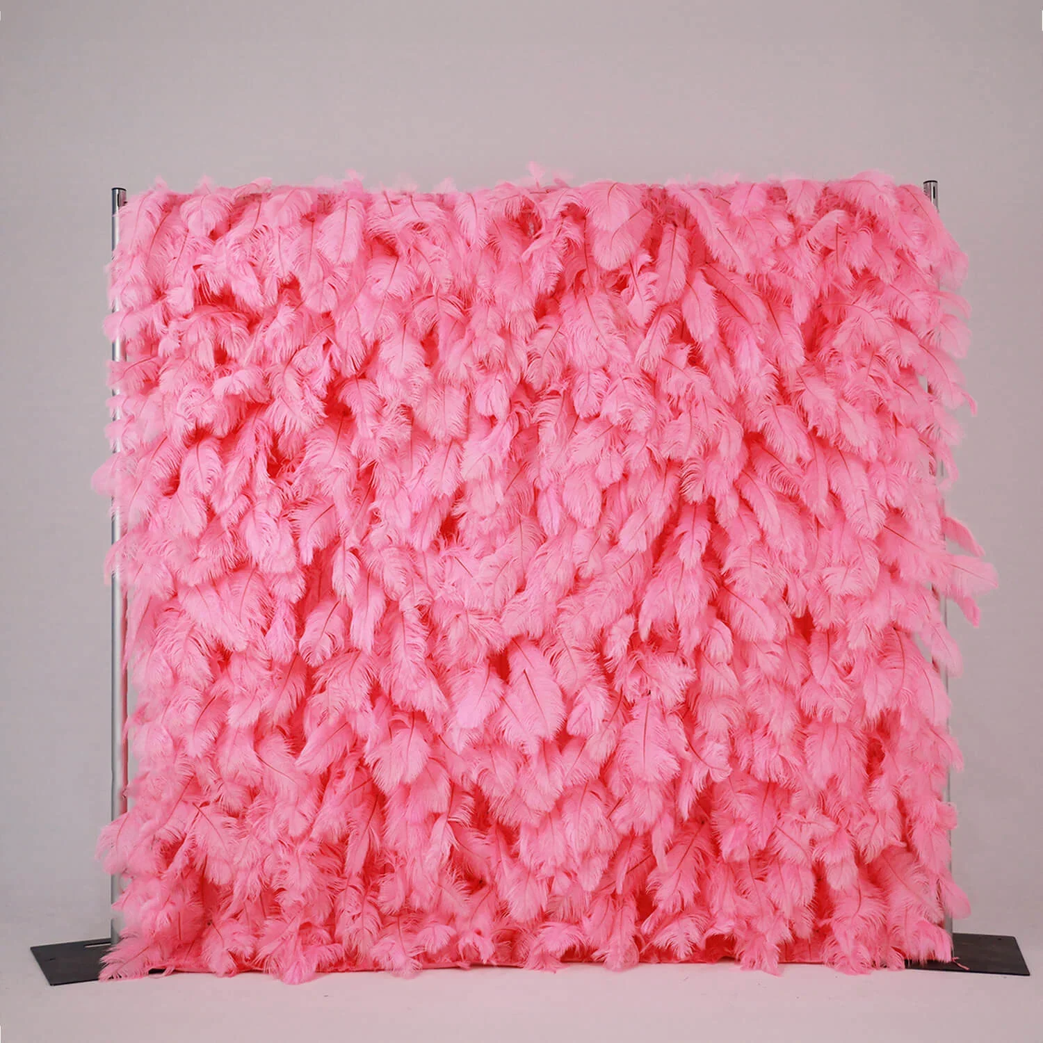 Hot Pink Feather Wall - $175