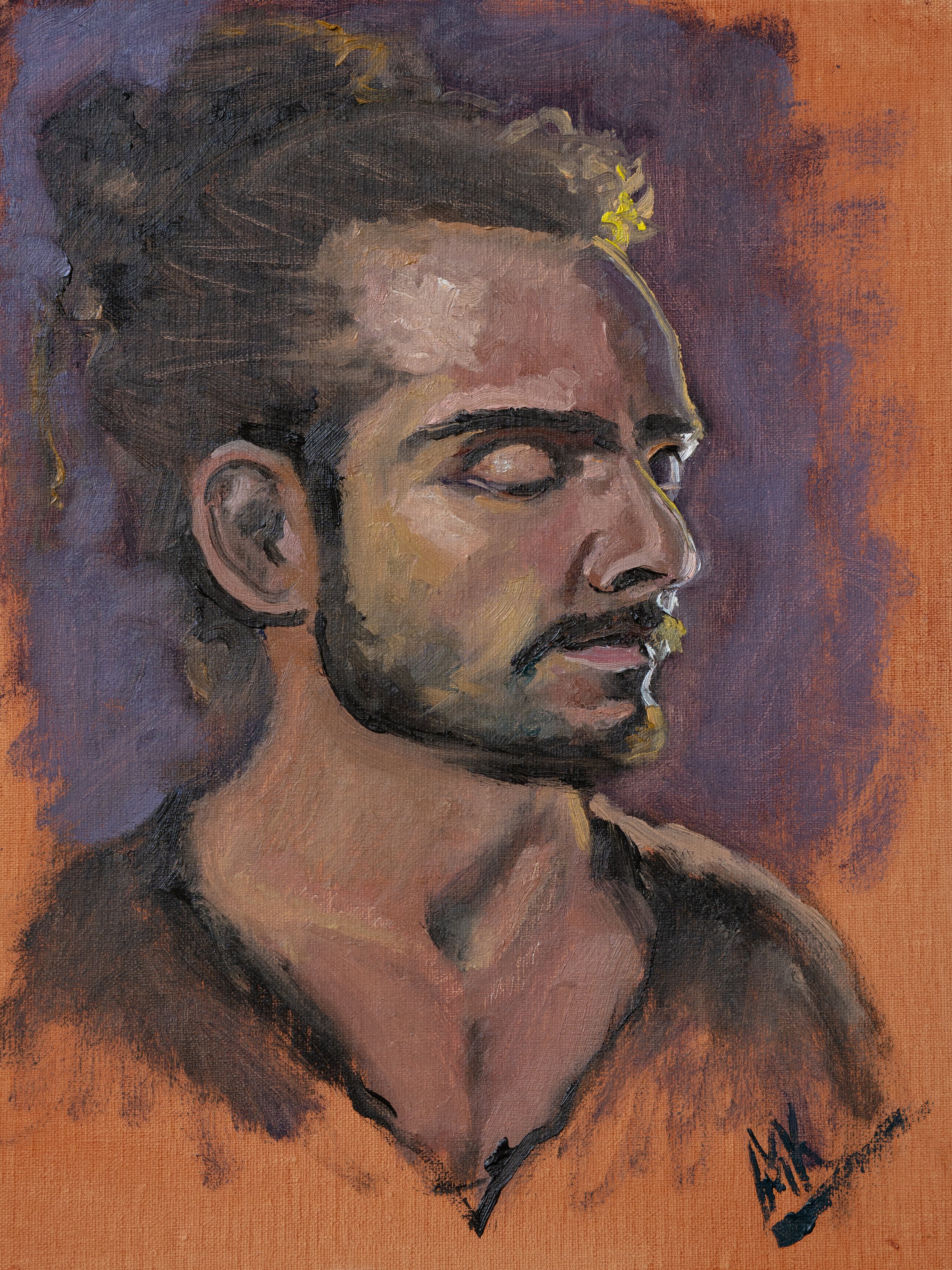 Portrait of a Man - Original Painting