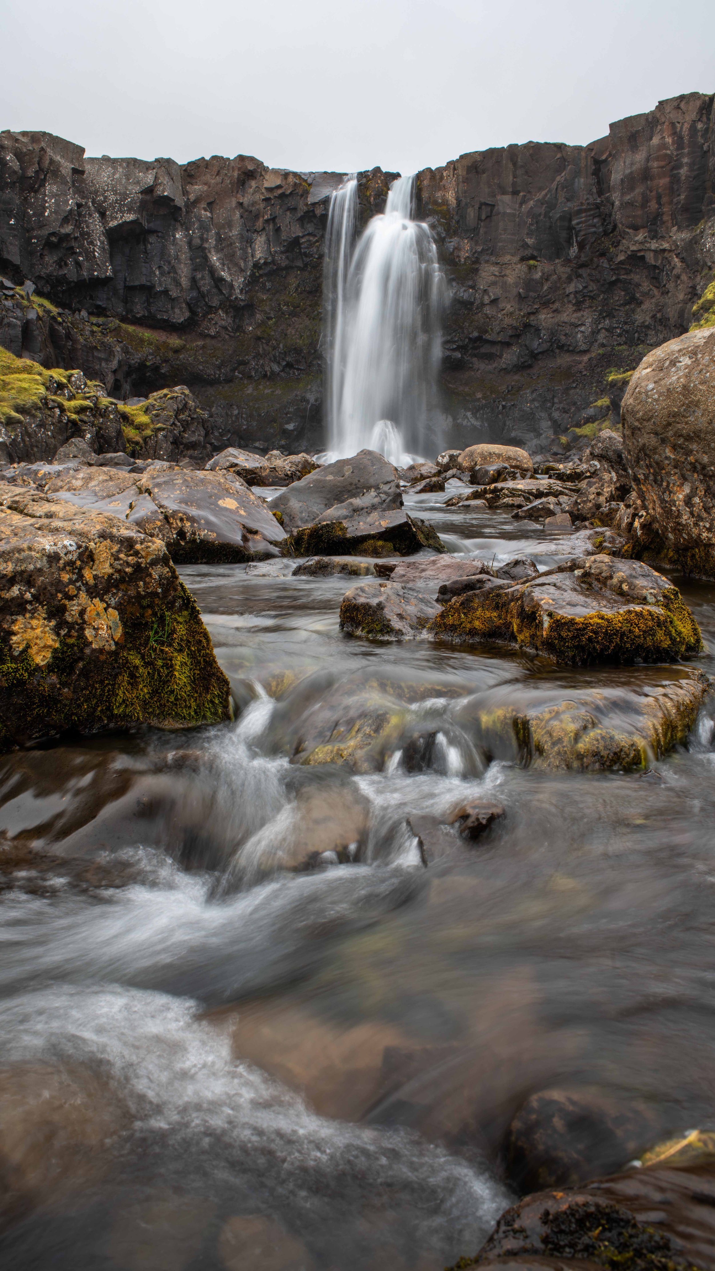 Icelandic Waterfall Smartphone Wallpaper