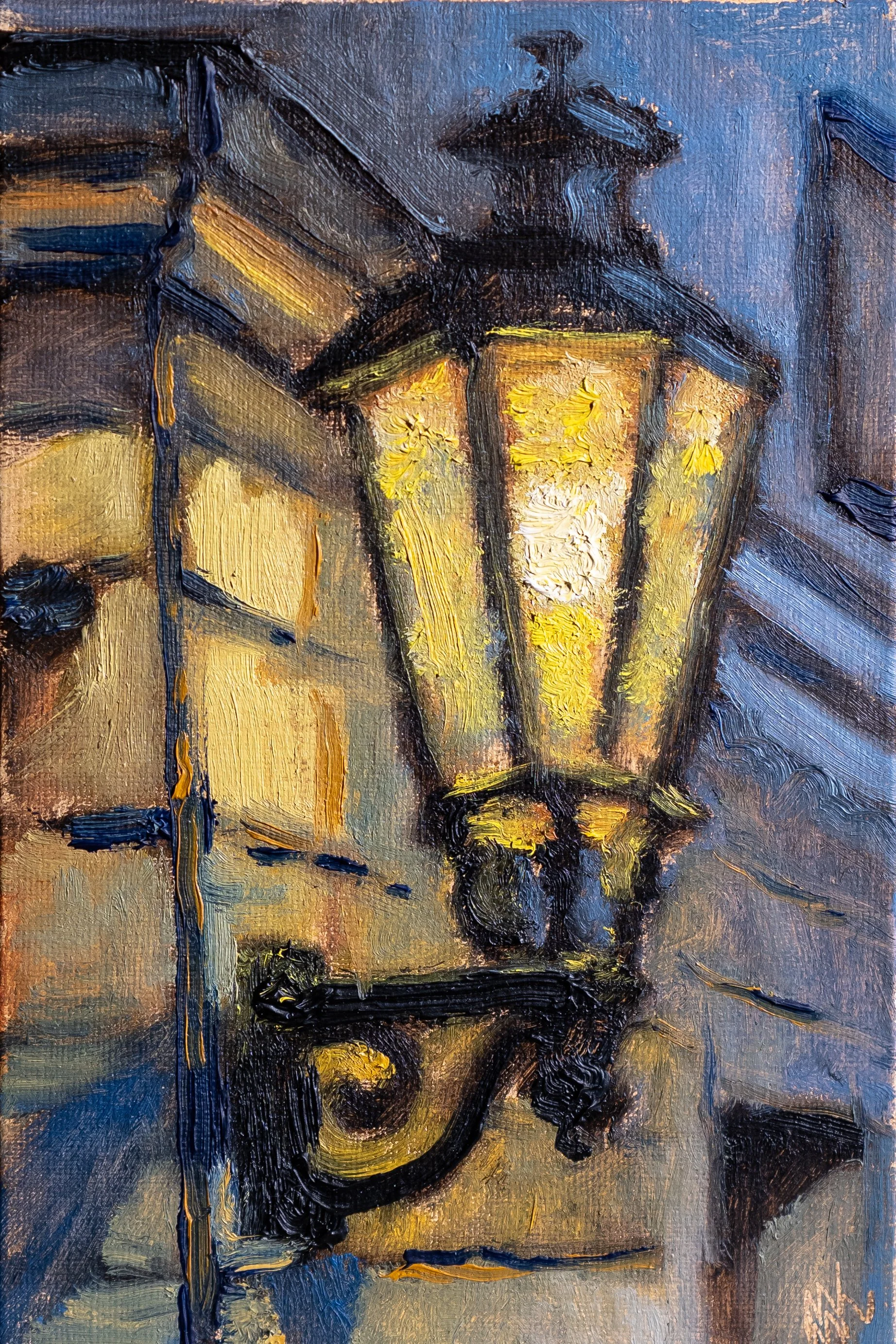 Street Lantern - Original Painting SOLD