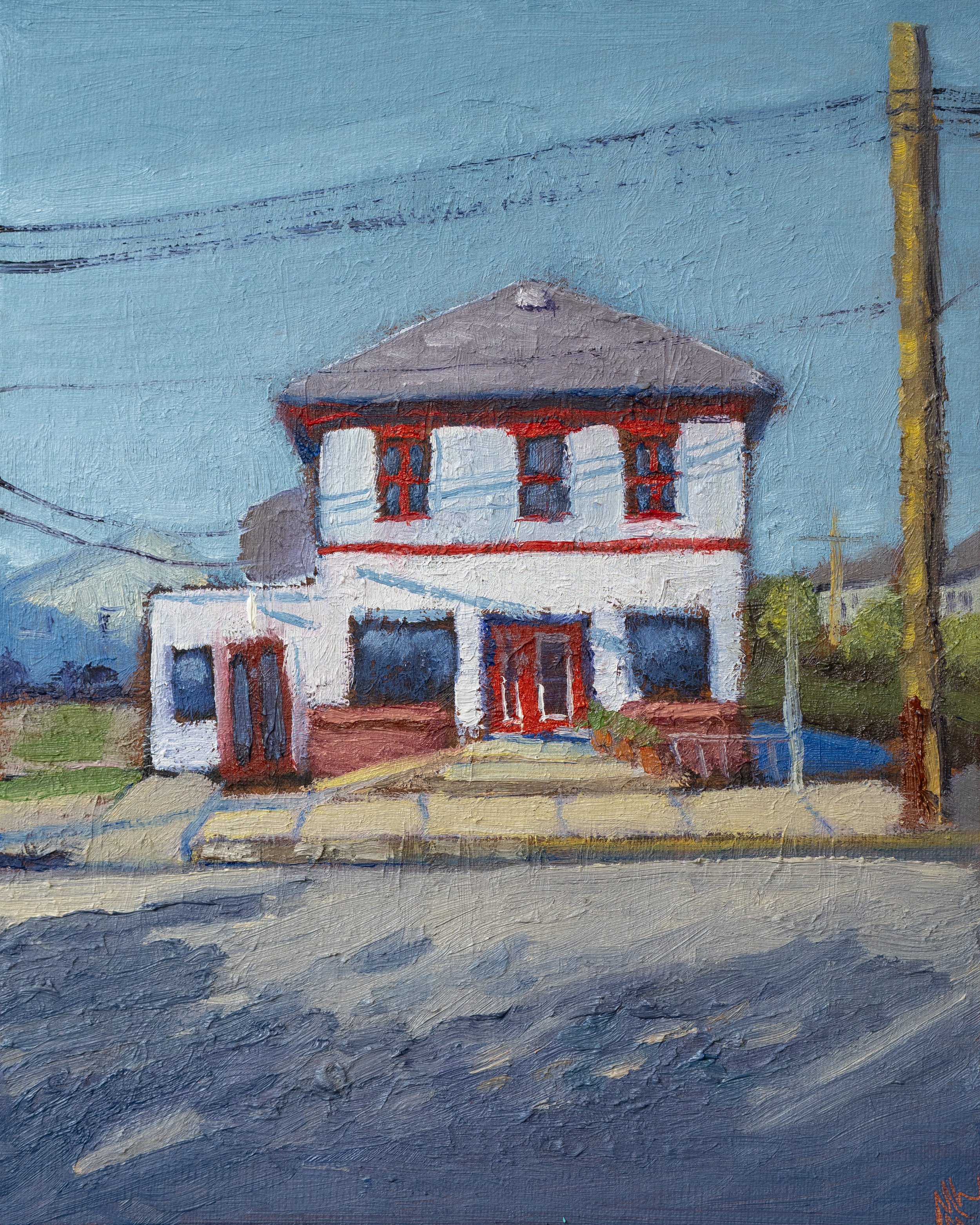 Whistle Stop Bike Shop - Original Painting