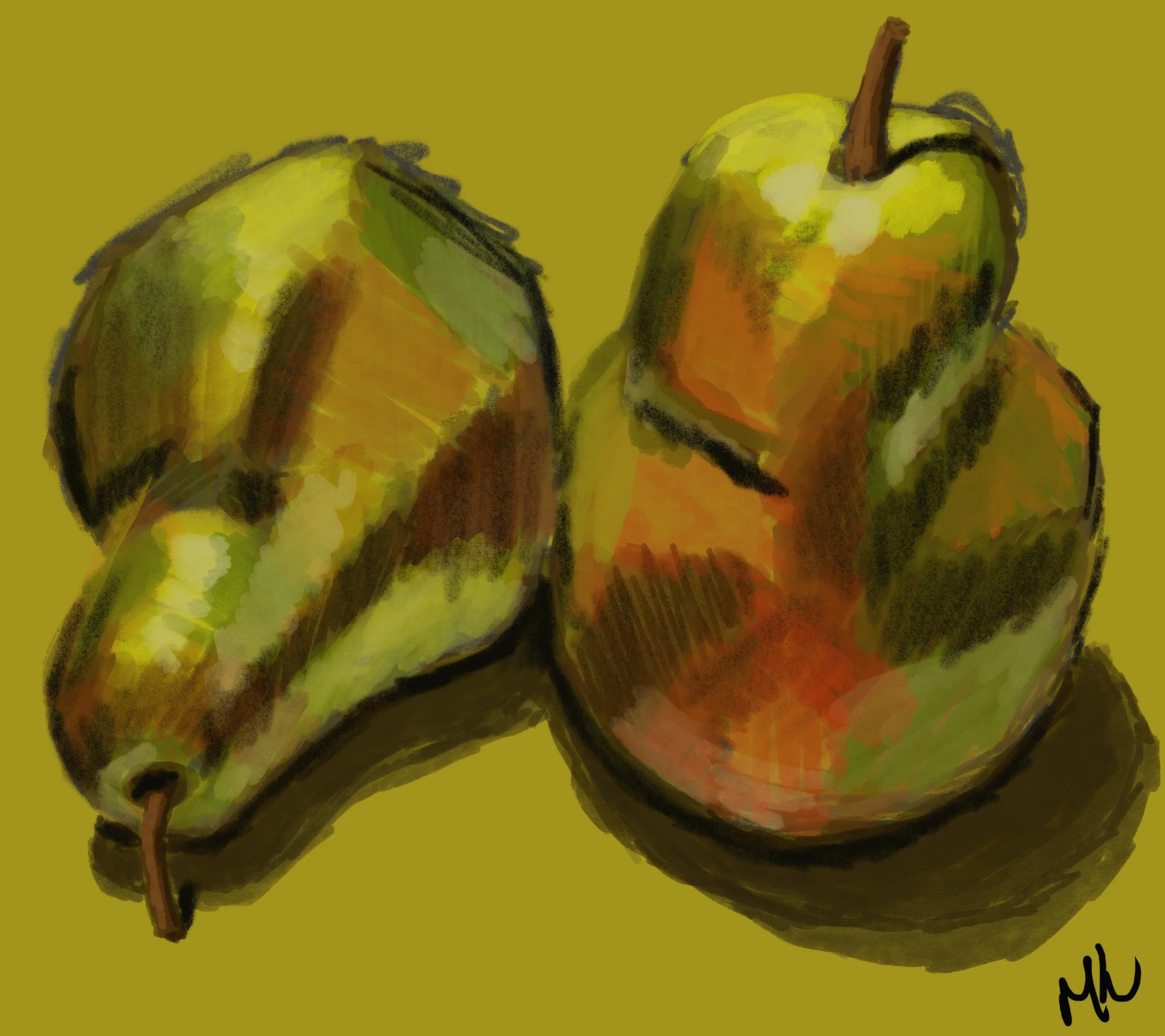 Pear Still Life - Print