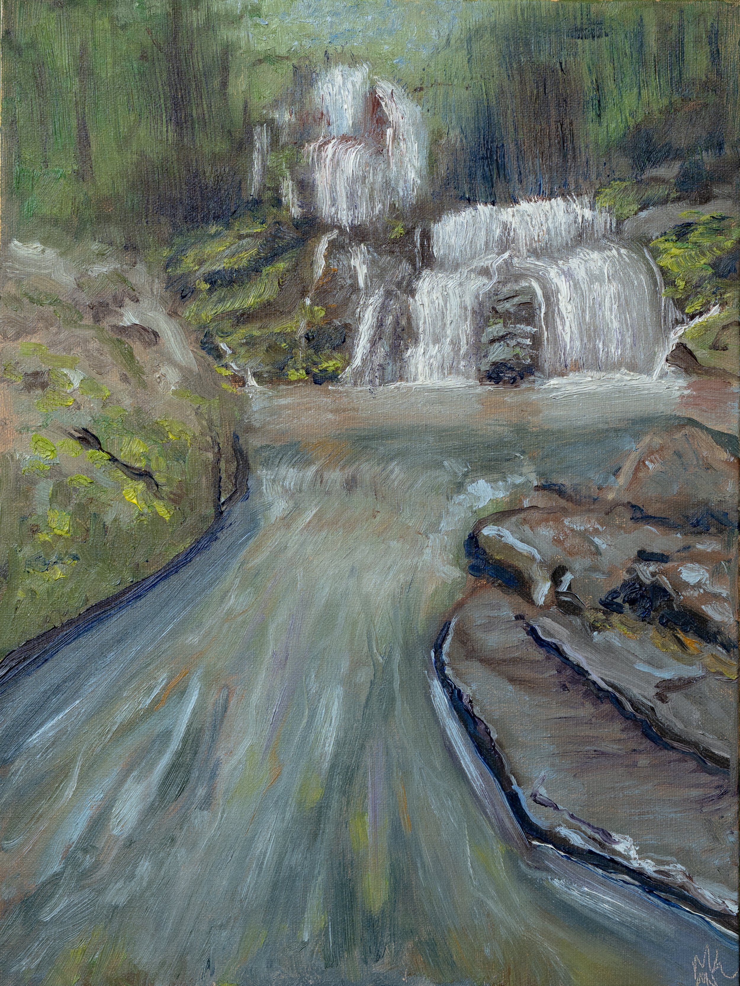 Dark Hollow Falls - Original Painting