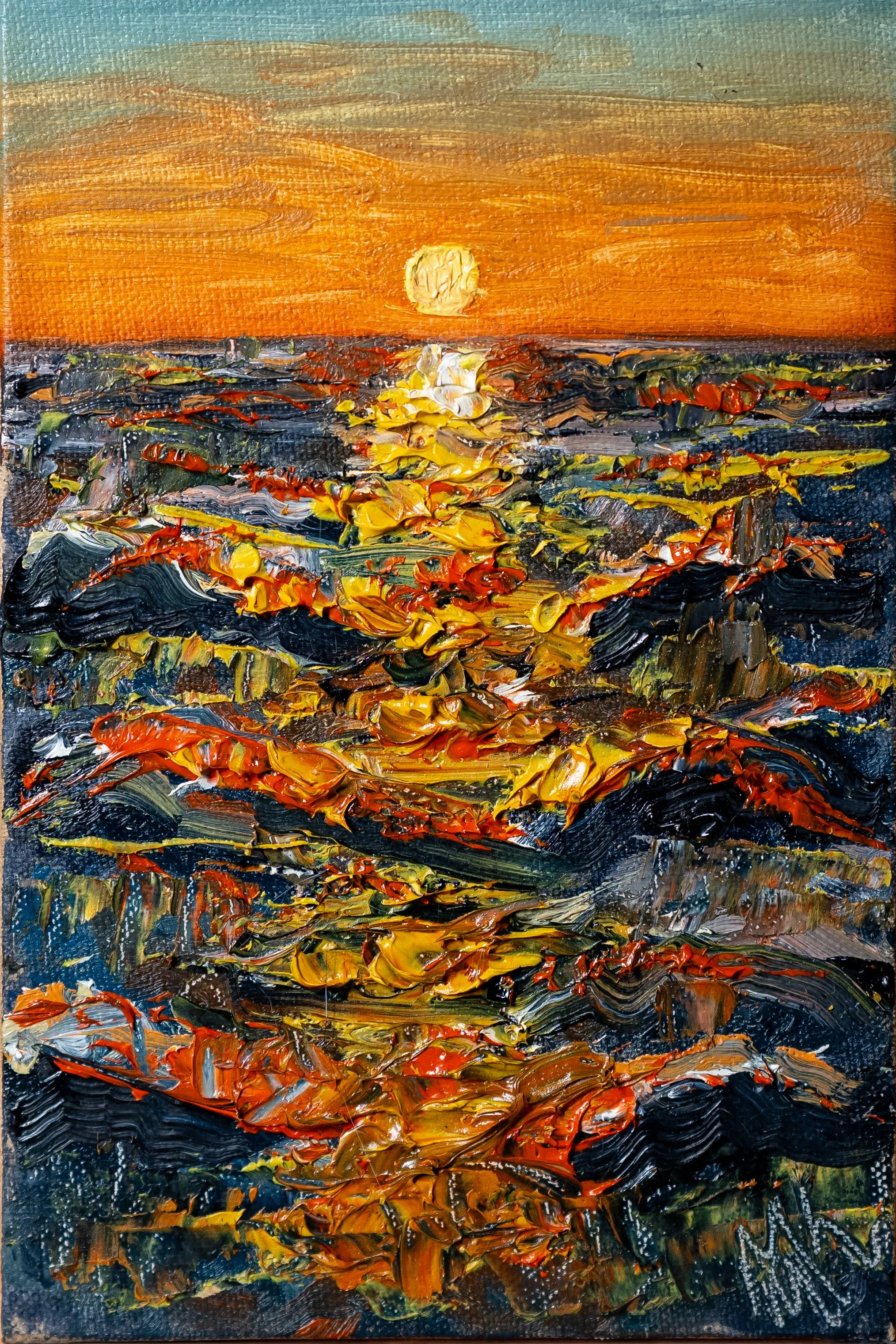 Ocean Sunrise - Original Painting