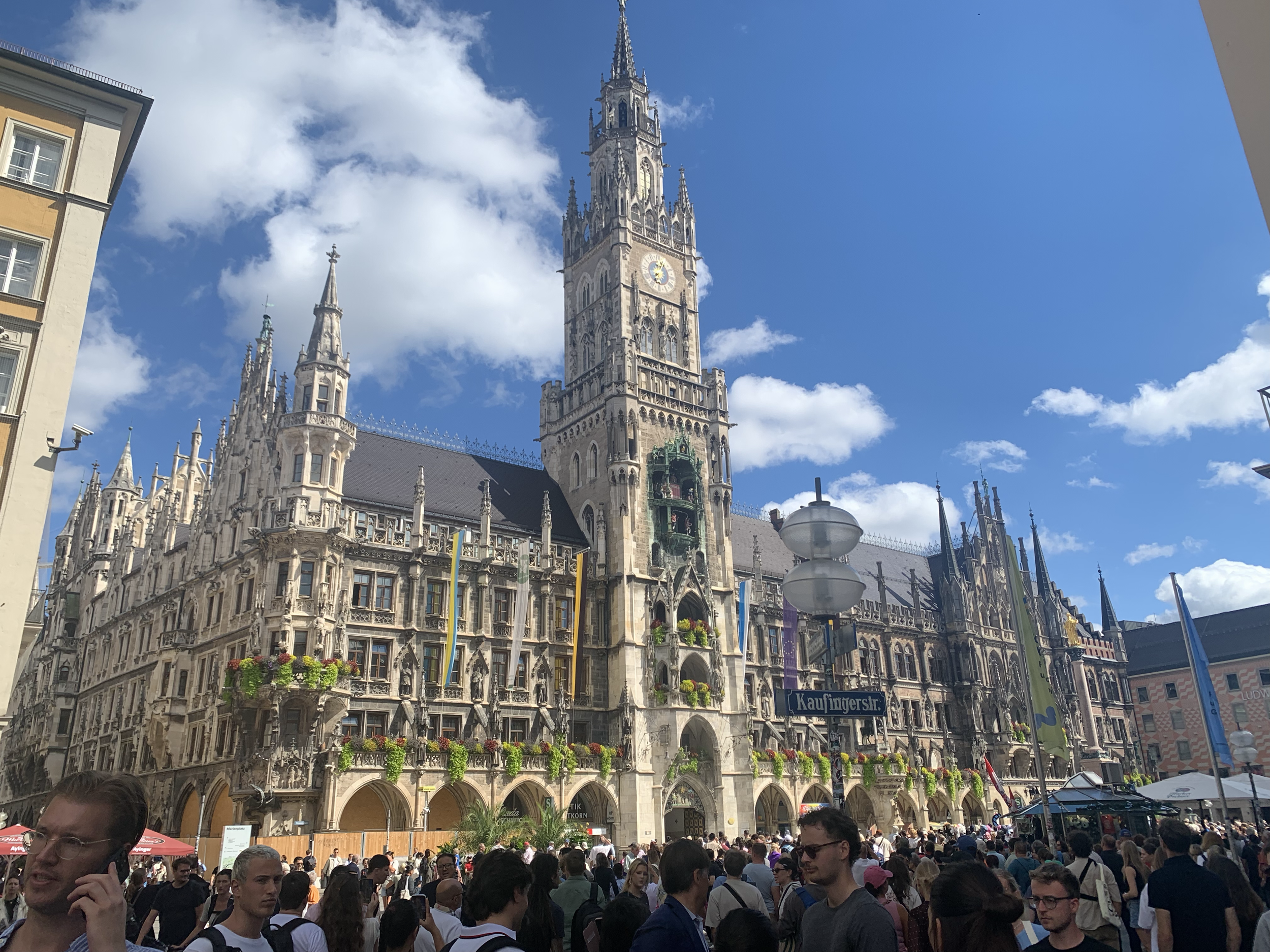 Rathaus - Munich and the start of our King Ludwig Way hike