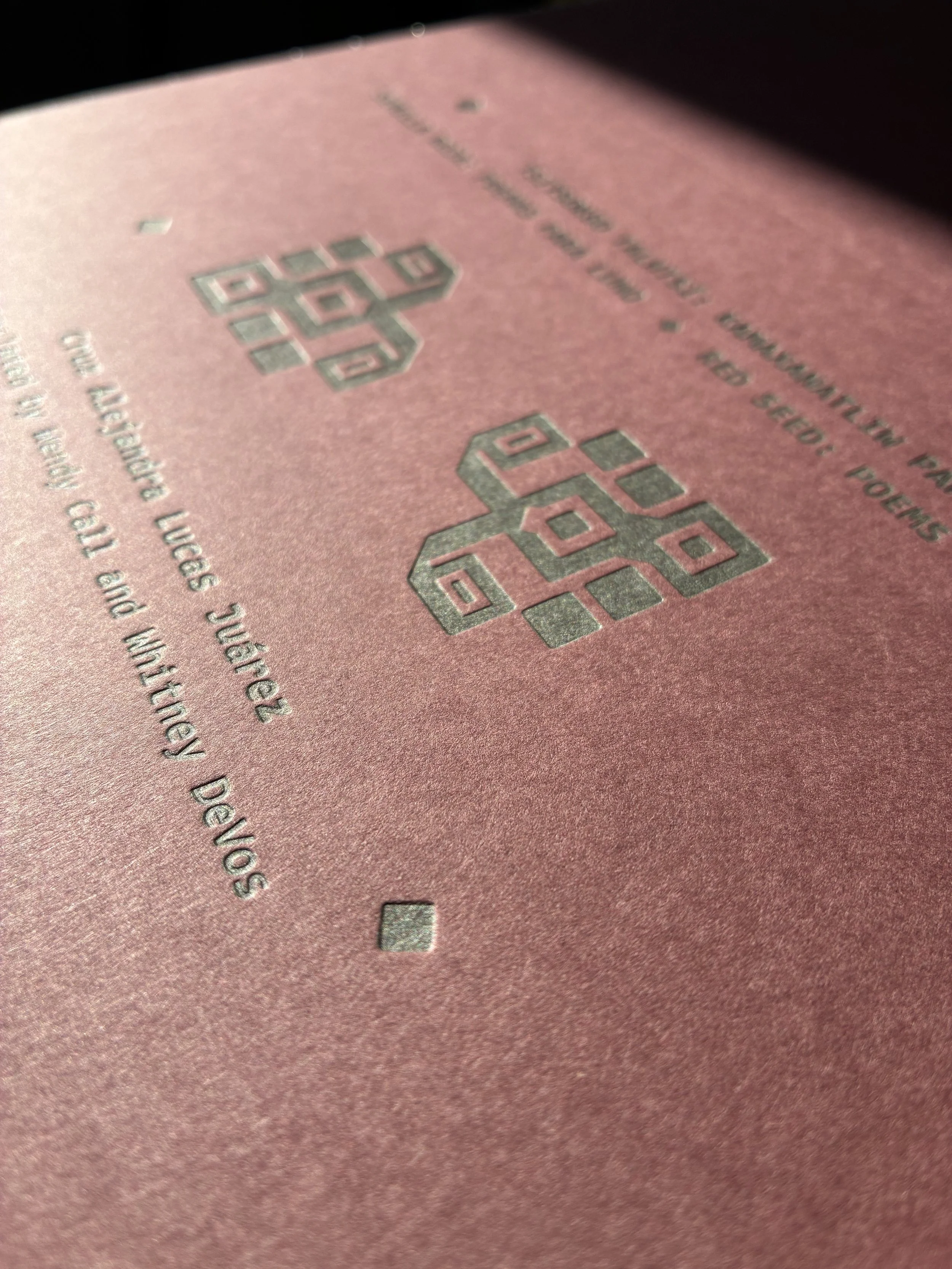 Letterpress cover of RED SEED