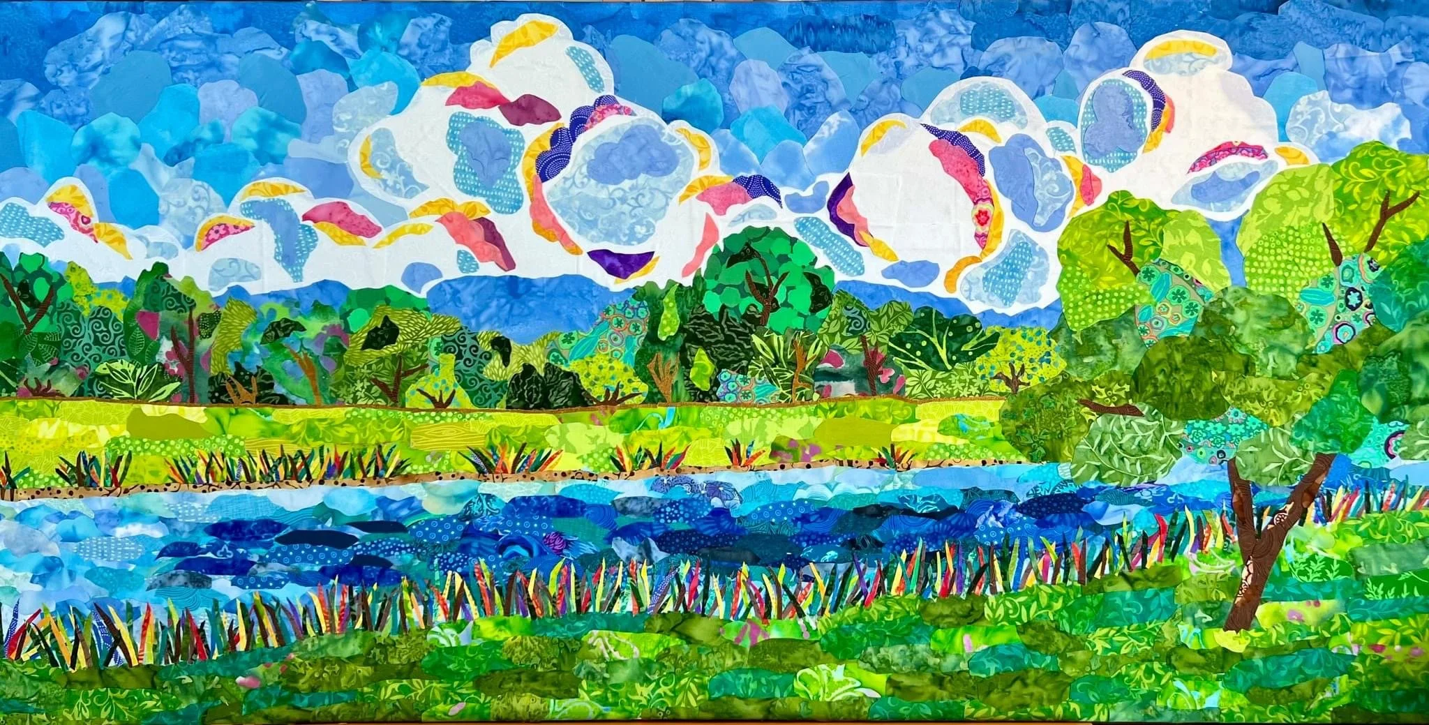 A Mid-Summer Pond: 48" x 24"