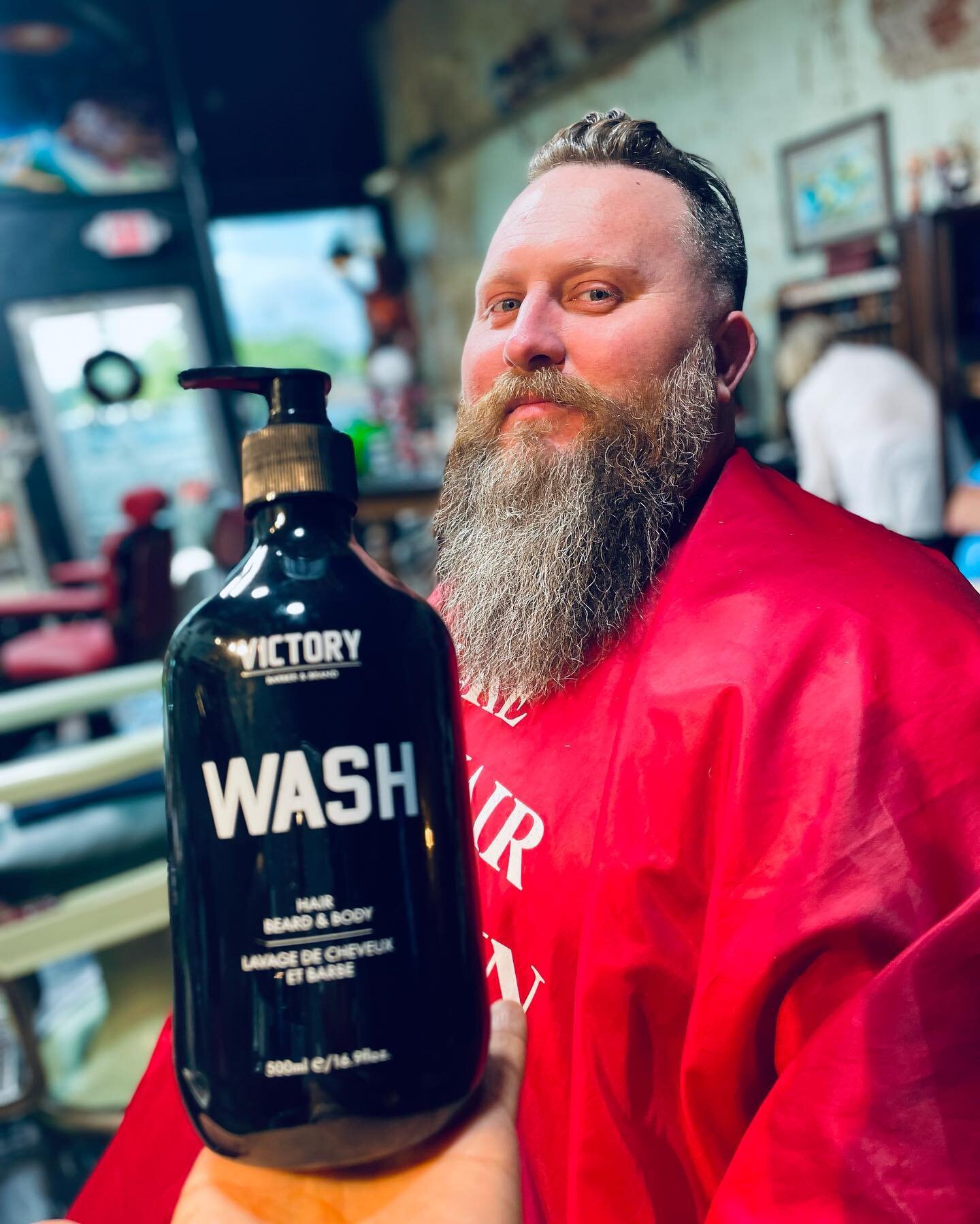 Bodies 😳correction ! Body Beard and hair WASH! WASH! 😂🤣🔁 available absolutely only the best we carry ! @wakeupbarbershop #barbershopconect #shoplocal #barberlifestyle
