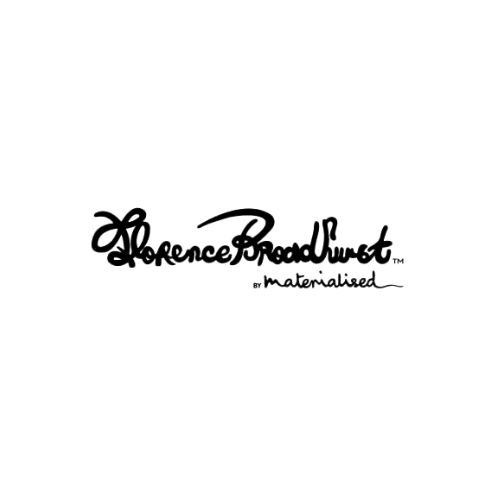 Florence Broadhurst logo with the text 'by materialised' underneath.