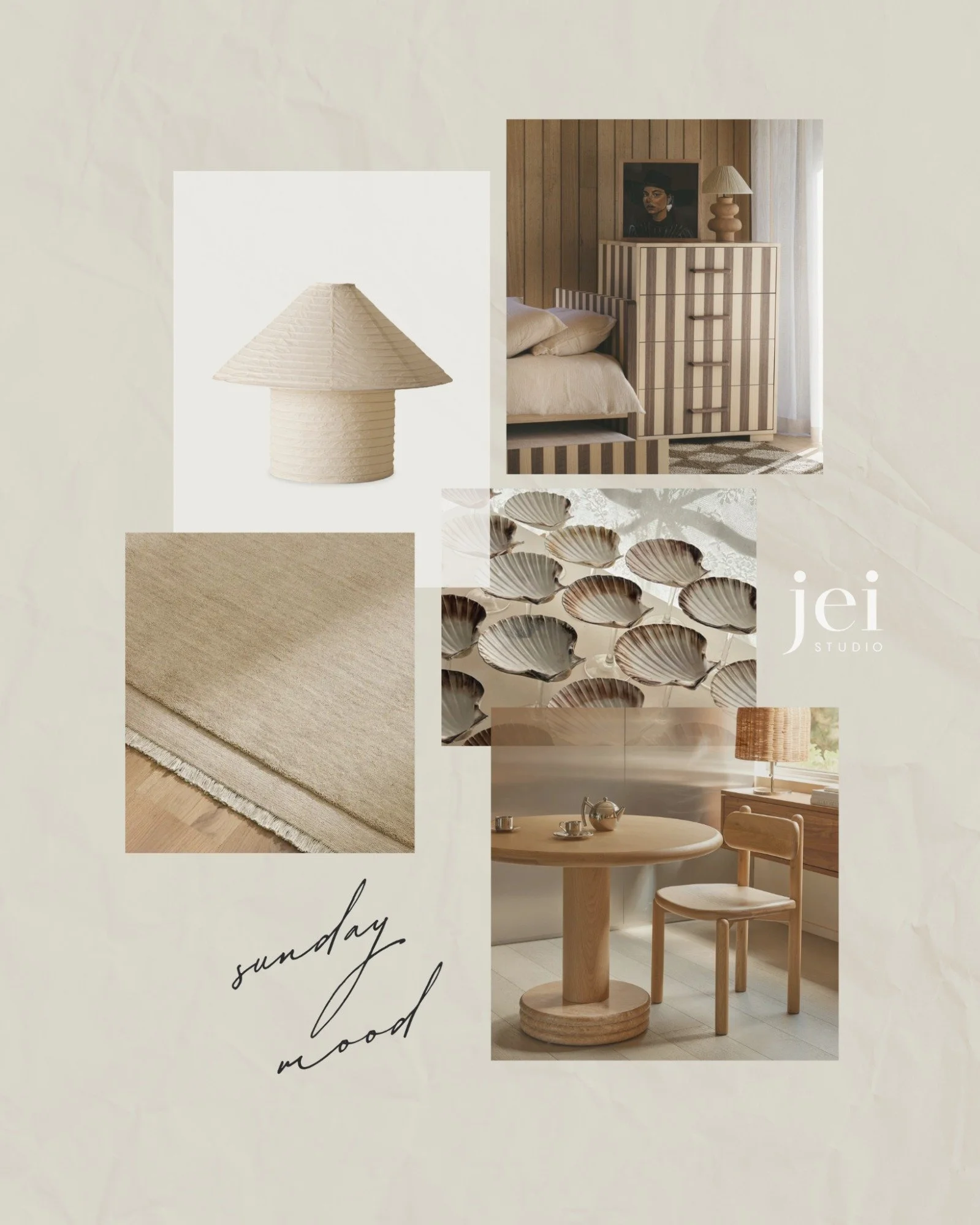 A coastal-warm palette shaped by texture, pattern, and quiet sophistication. 🤎

Tonal timbers, natural soft furnishings, and sculptural lighting come together to create a home that feels serene, balanced, and naturally inviting.

This moodboard lean
