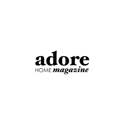 Adore Home magazine logo in black text on a white background.