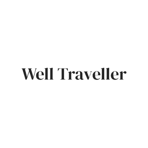 Text that reads 'Well Traveller.'